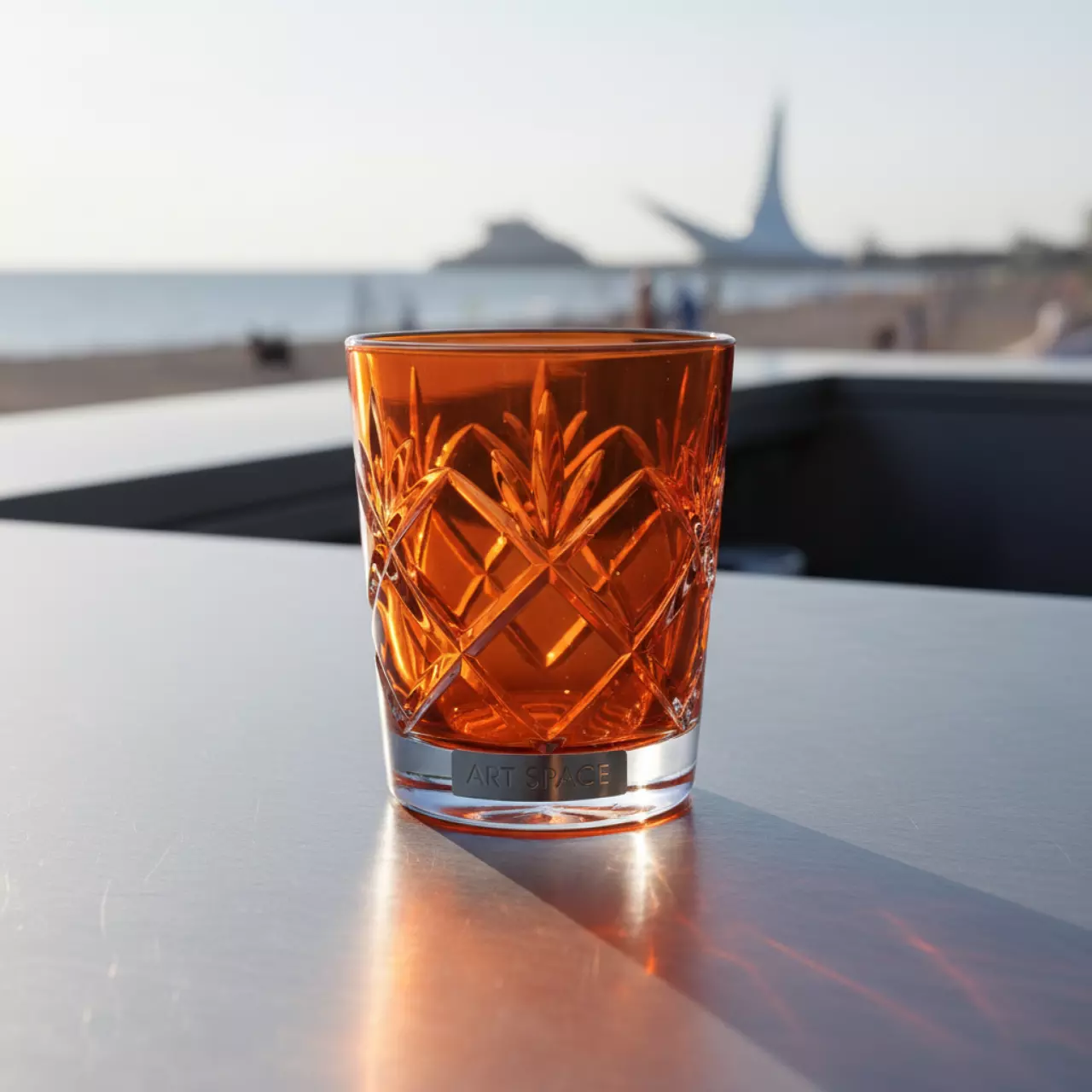 Аренда Стакан Даймонд оранжевый на пляже «Маяк» — ART SPACE