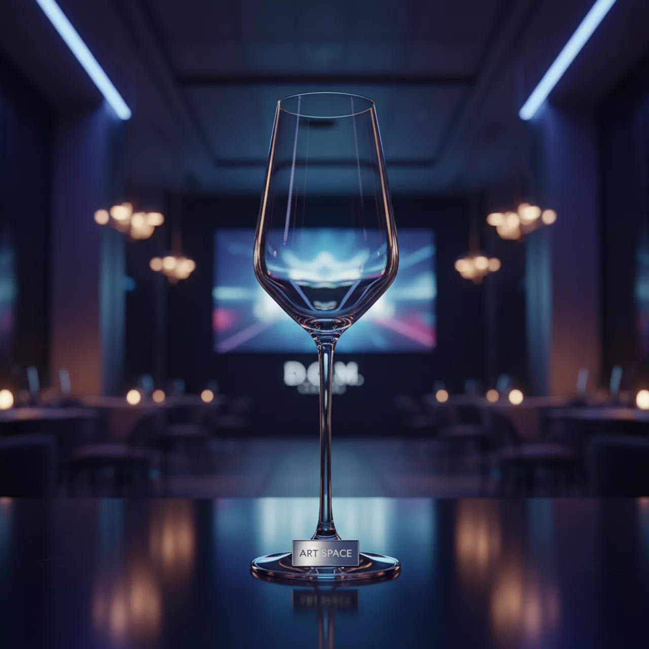 Аренда Стакан на ножке минимал большой 350 мл в ресторане «D.O.M» — ART SPACE
