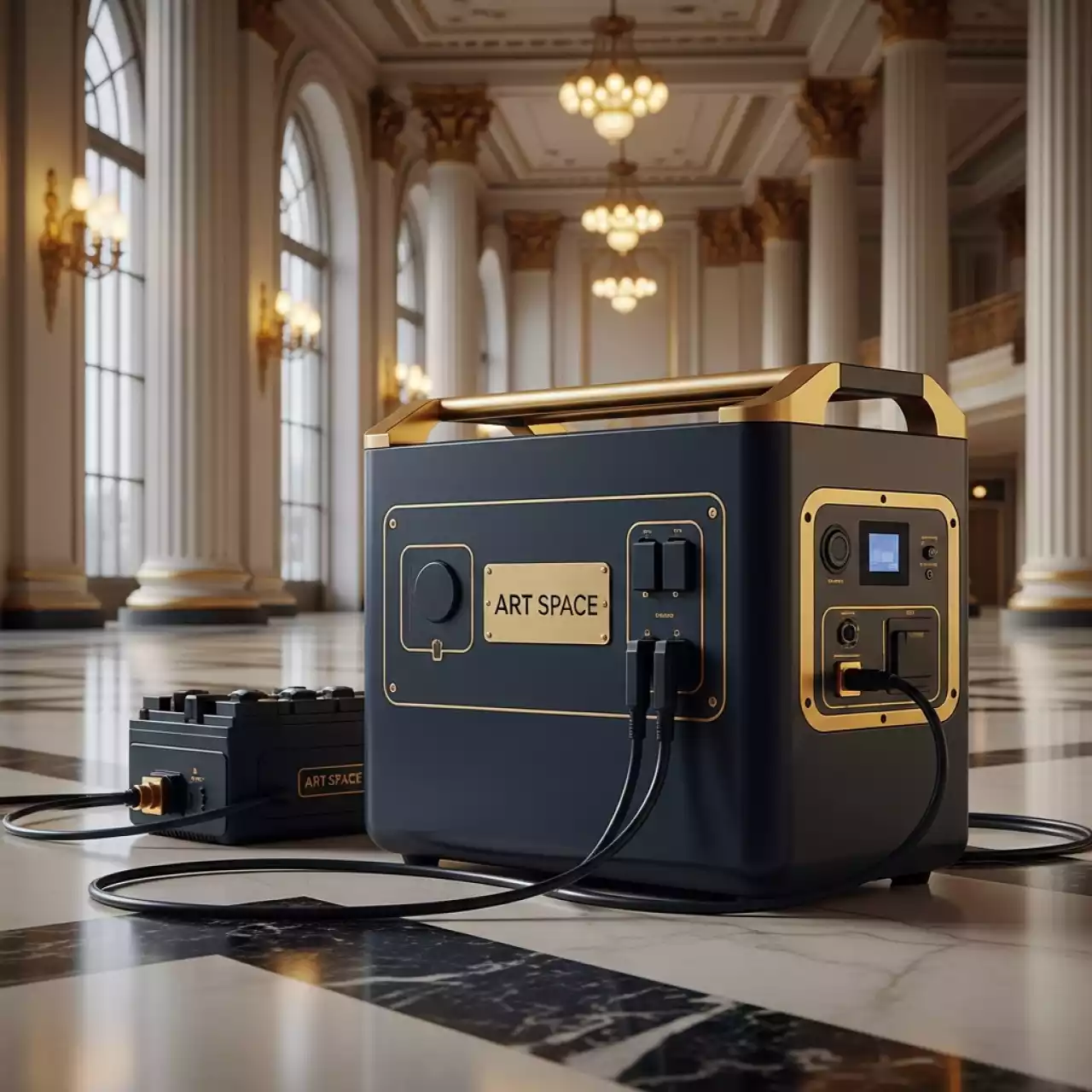 Аренда Станция аккумуляторная для монтажа в казино «Сочи» — ART SPACE