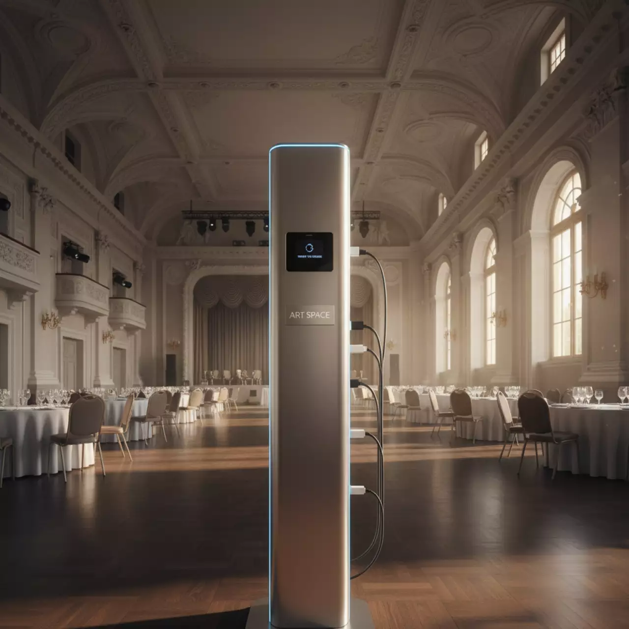 Аренда Станция для зарядки техники в Зимнем театре — ART SPACE