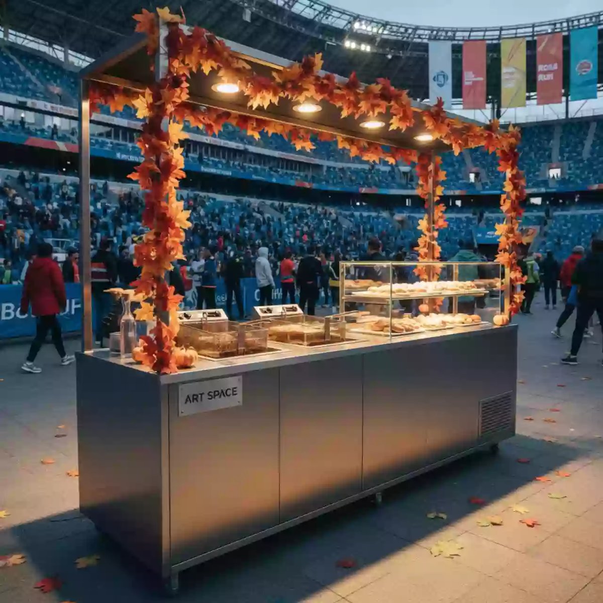 Аренда Станция кулинарная беляши на арене «Фишт» — ART SPACE