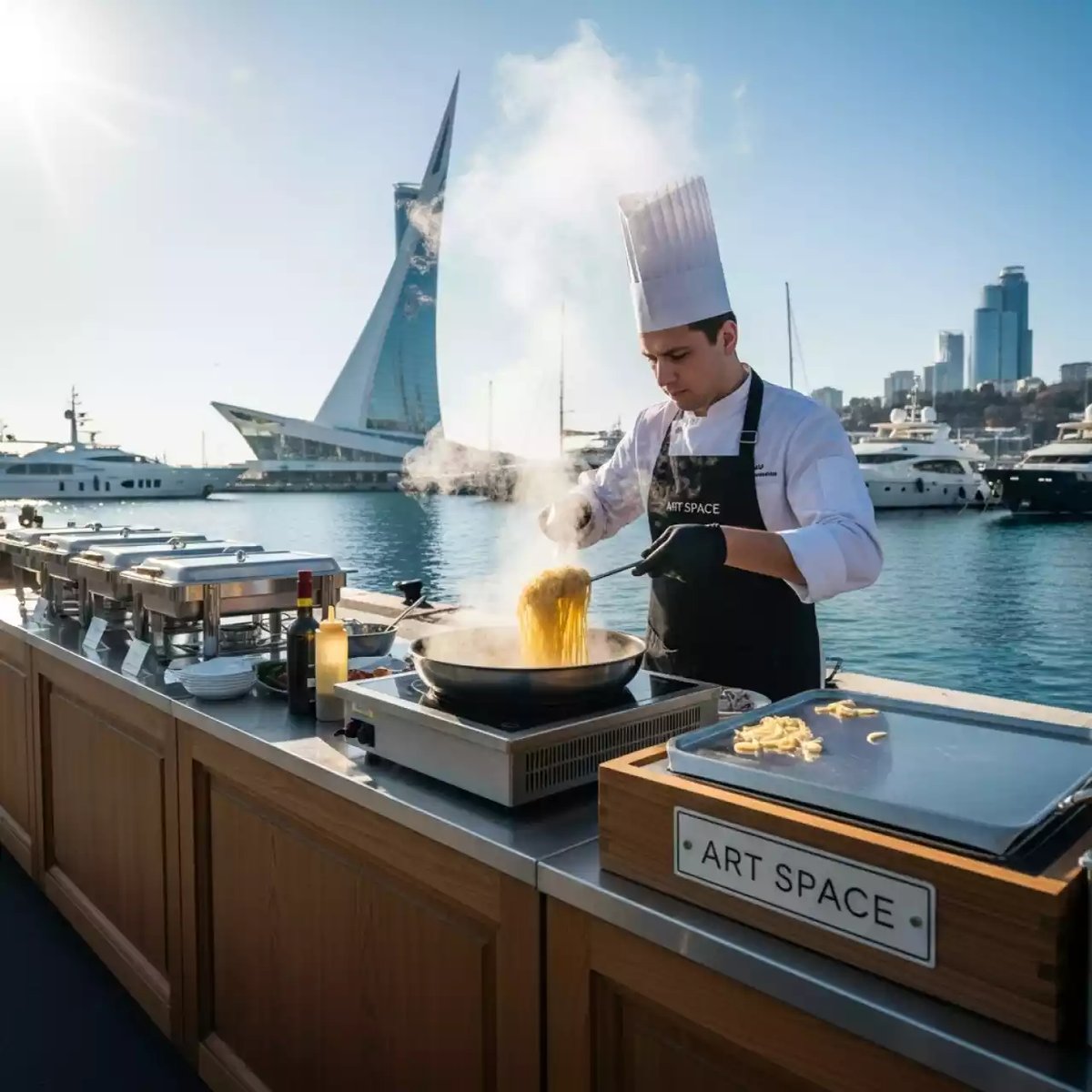 Аренда Станция "Макароны по флотски" на территории Морпорта Сочи — ART SPACE