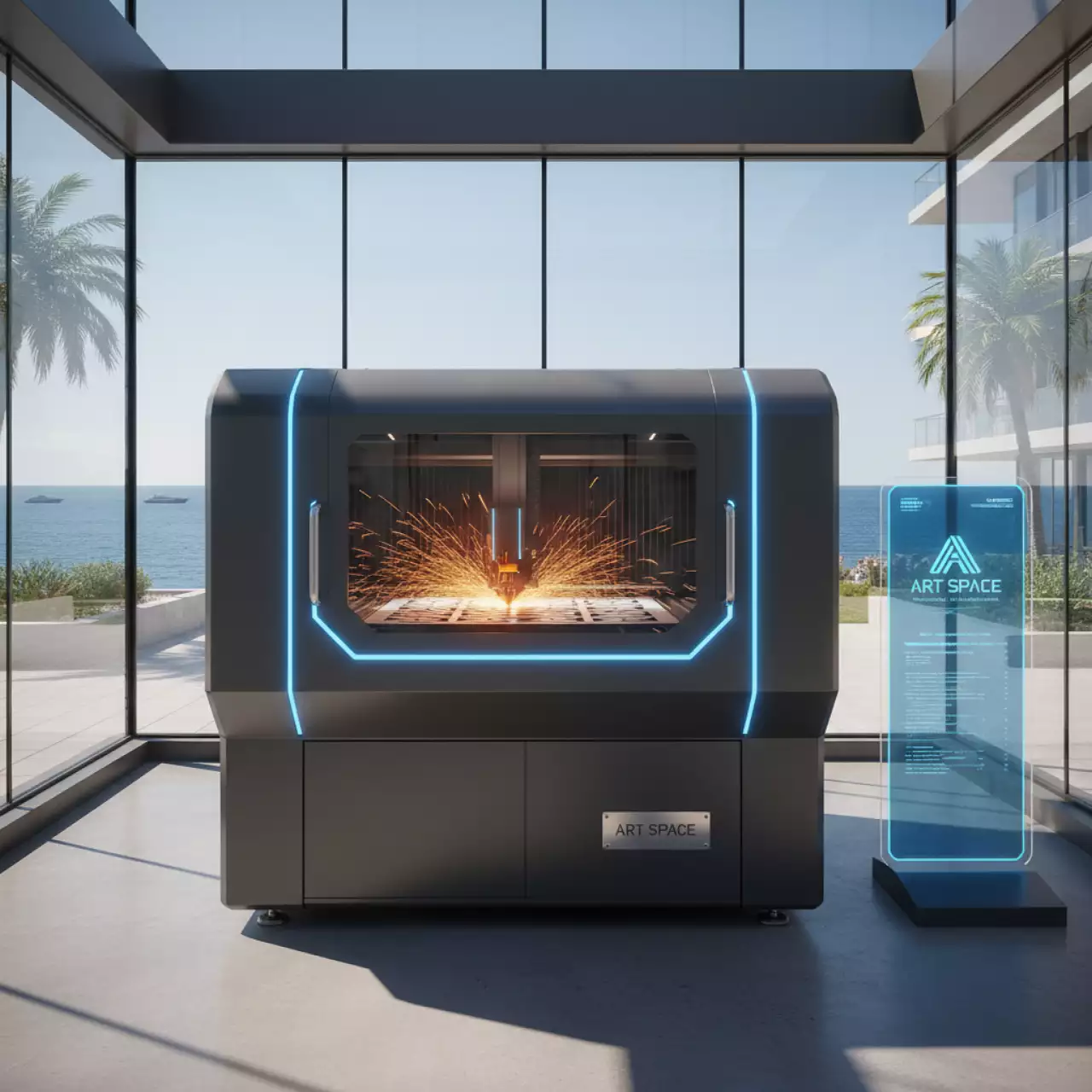 Аренда Станок для лазерной резки листового металла Linzlaser MFSC 3015 2000 W в Imeretinskiy Hotel — ART SPACE