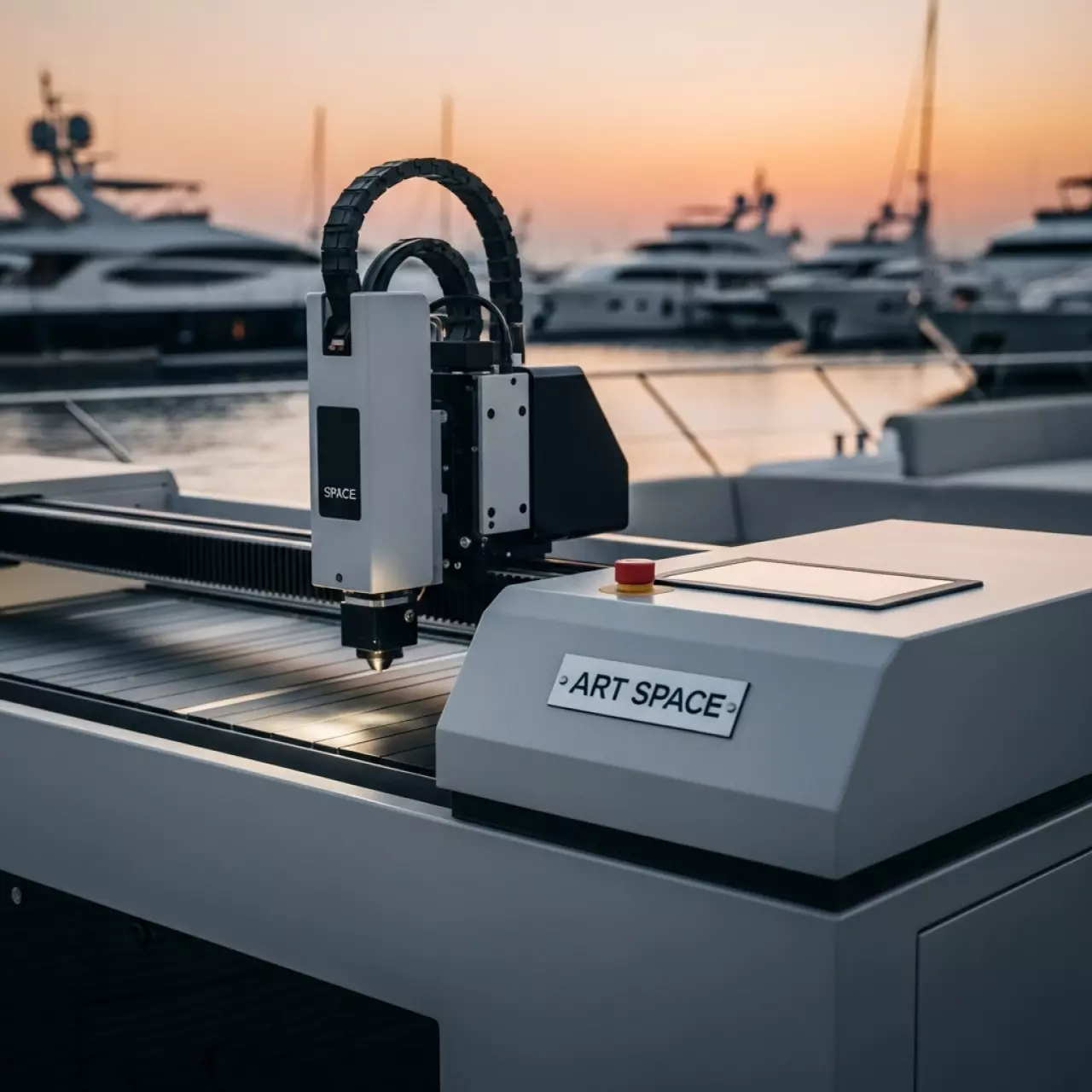 Аренда Станок лазерной резки металлических труб Linzlaser ML6M 3000 W на VIP-яхте (Имеретинский порт) — ART SPACE
