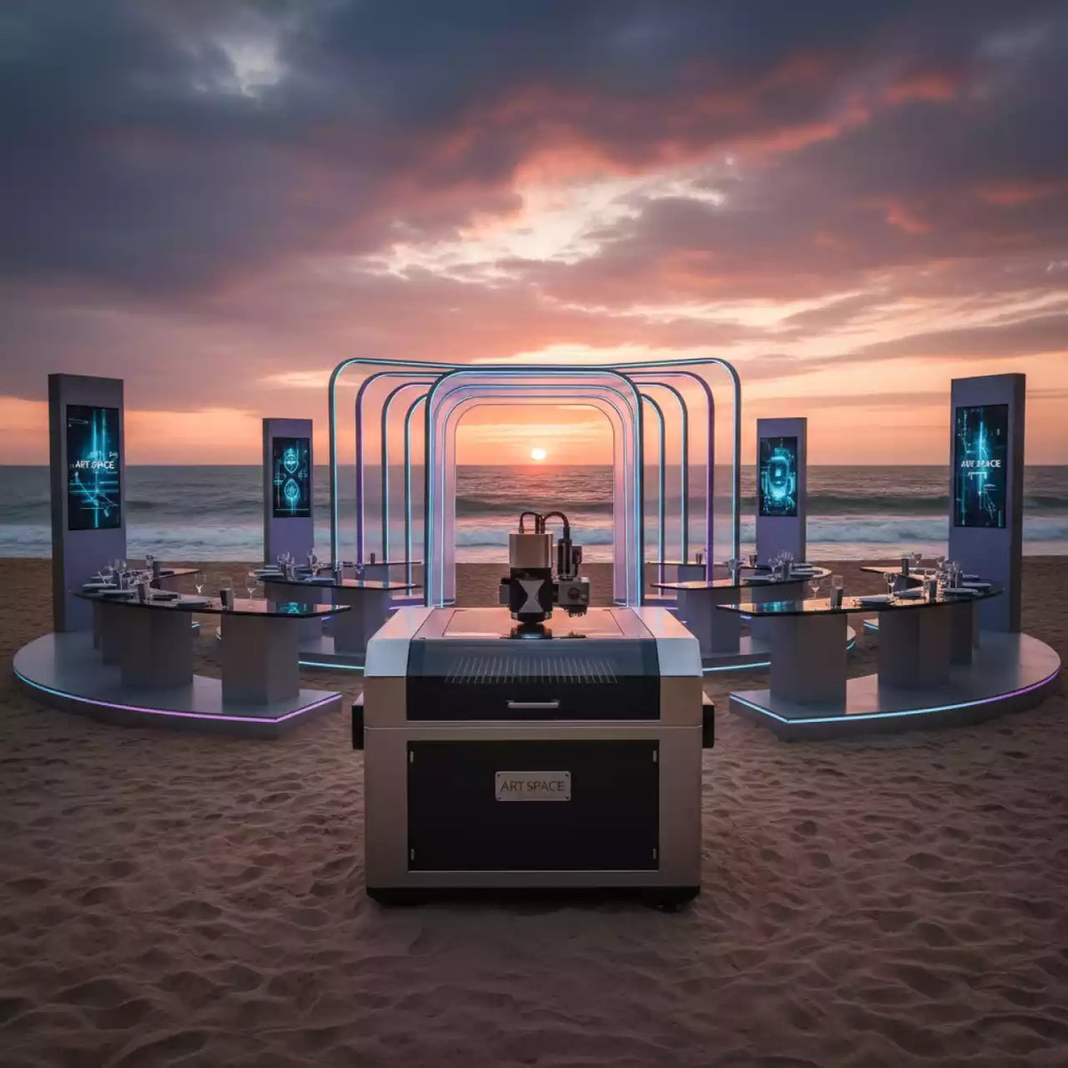 Аренда Станок лазерный B Power A6020 3000W на пляже «Ривьера» — ART SPACE