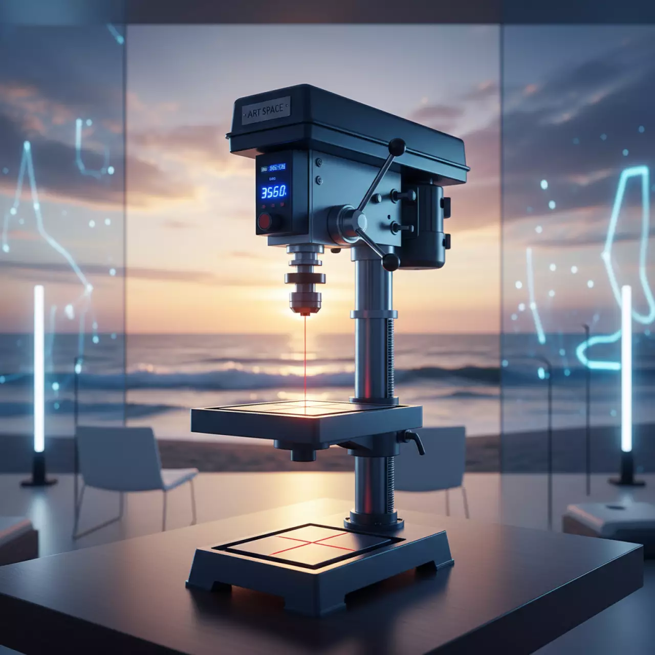 Аренда Станок сверлильный JIB DP 25016VL на пляже «Маяк» — ART SPACE