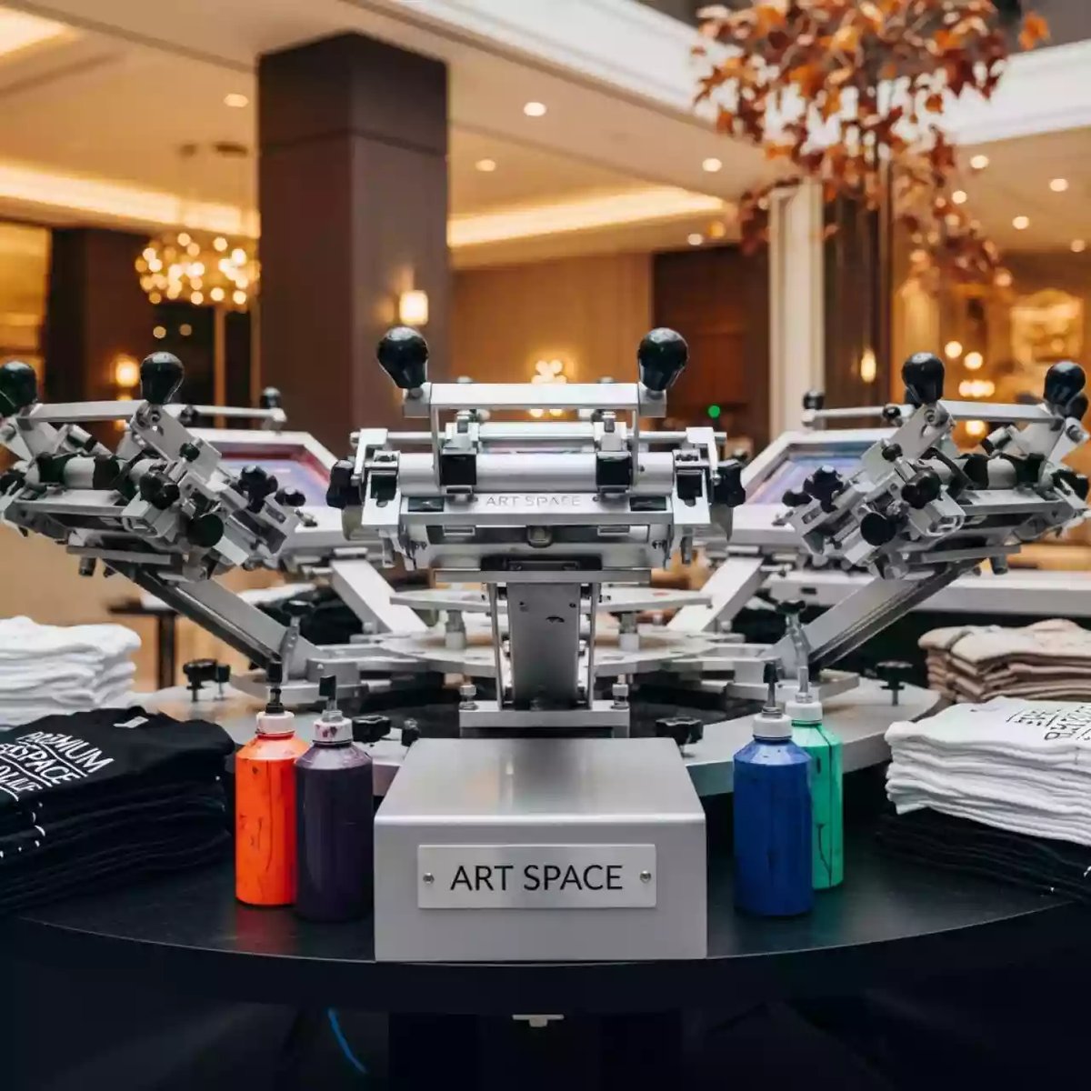 Аренда Станок трафаретный Schulze Texiprint KN 6 6 в Mövenpick Hotel — ART SPACE