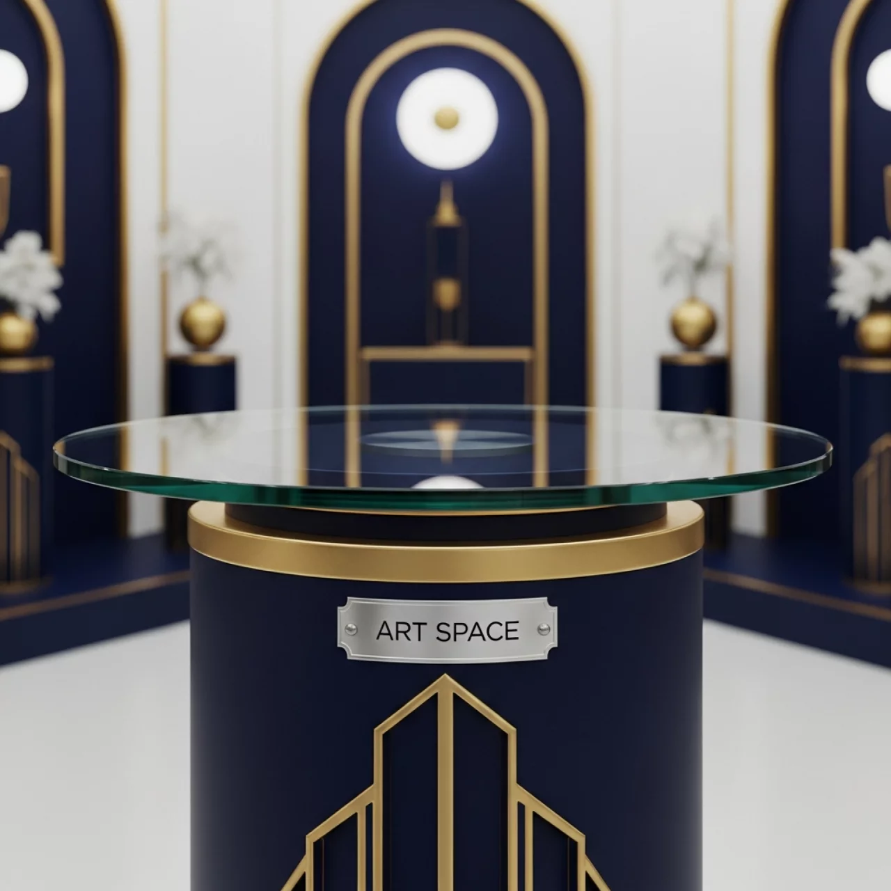 Аренда Стекло круглое 46 47,5 см в Университете «Сириус» — ART SPACE