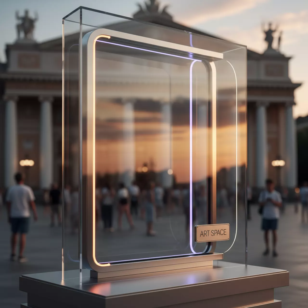 Аренда Стекло прямоугольное прозрачное 760х350 мм в Зимнем театре — ART SPACE