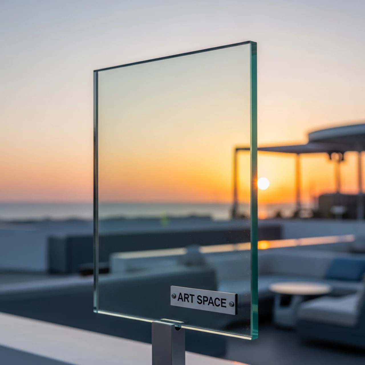 Аренда Стекло прямоугольное прозрачное 800х210 мм в пляжном комплексе VinoGrad — ART SPACE