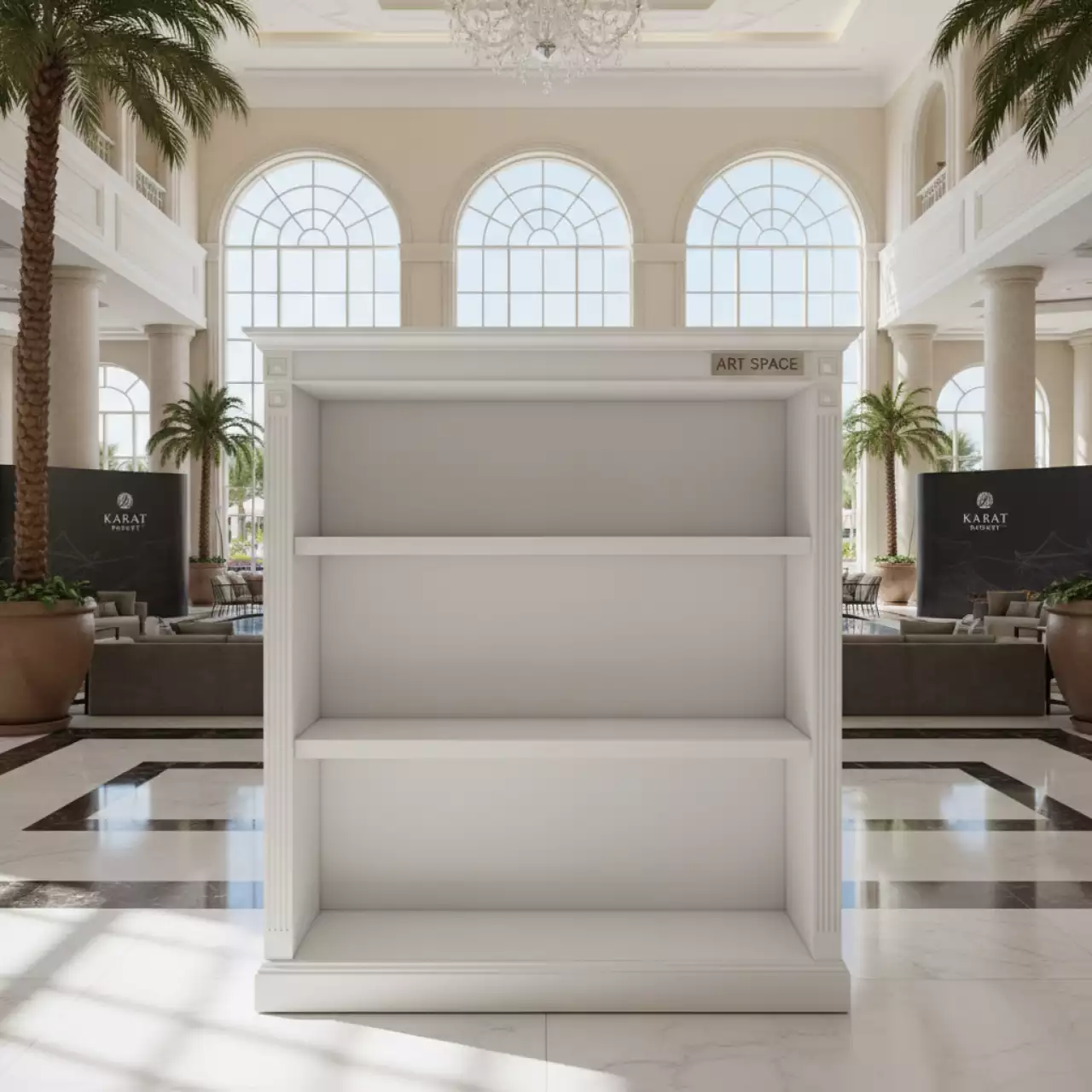 Аренда Стеллаж 400х450х1348 белый в Karat Resort — ART SPACE