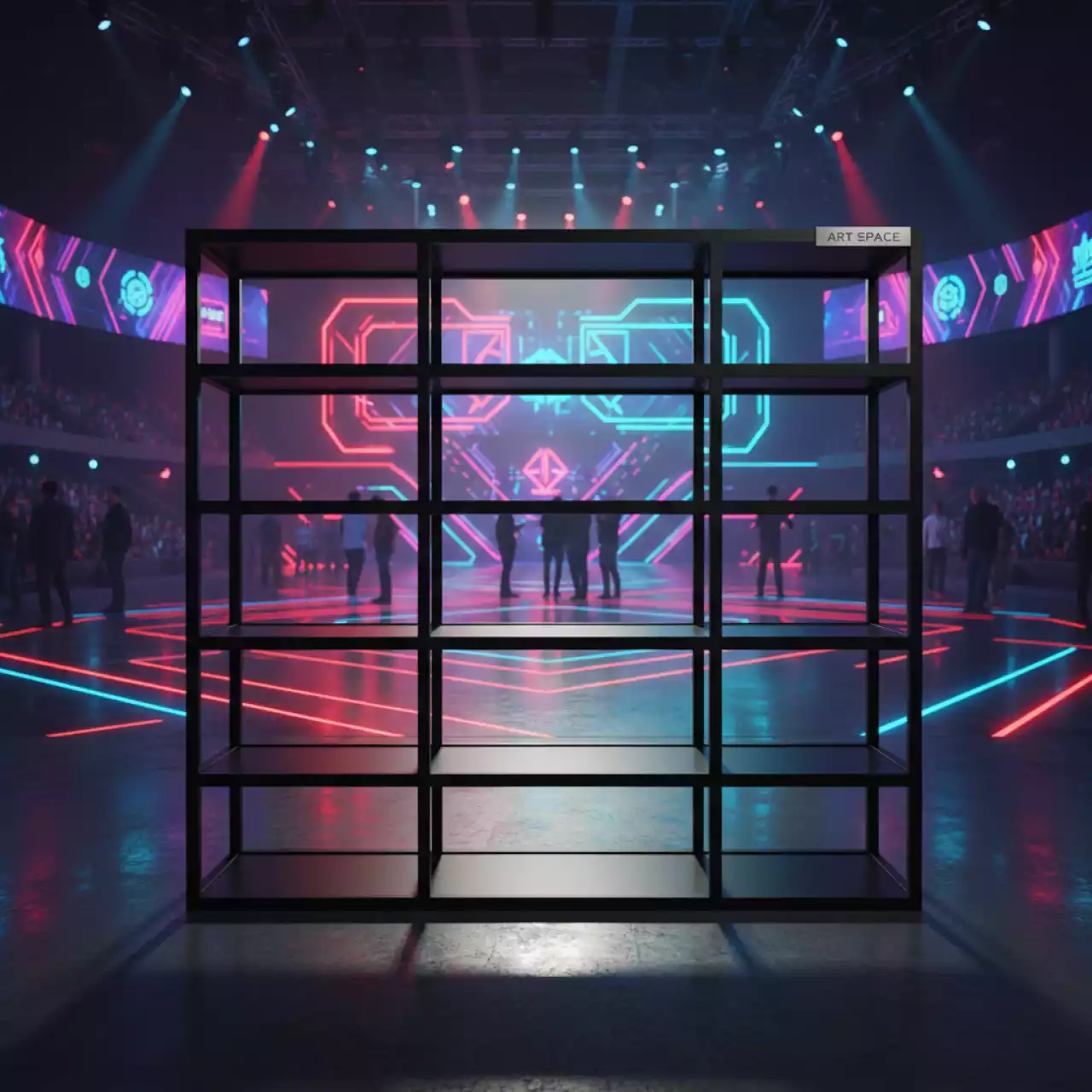 Аренда Стеллаж Covert Black 5424BK в Red Arena — ART SPACE