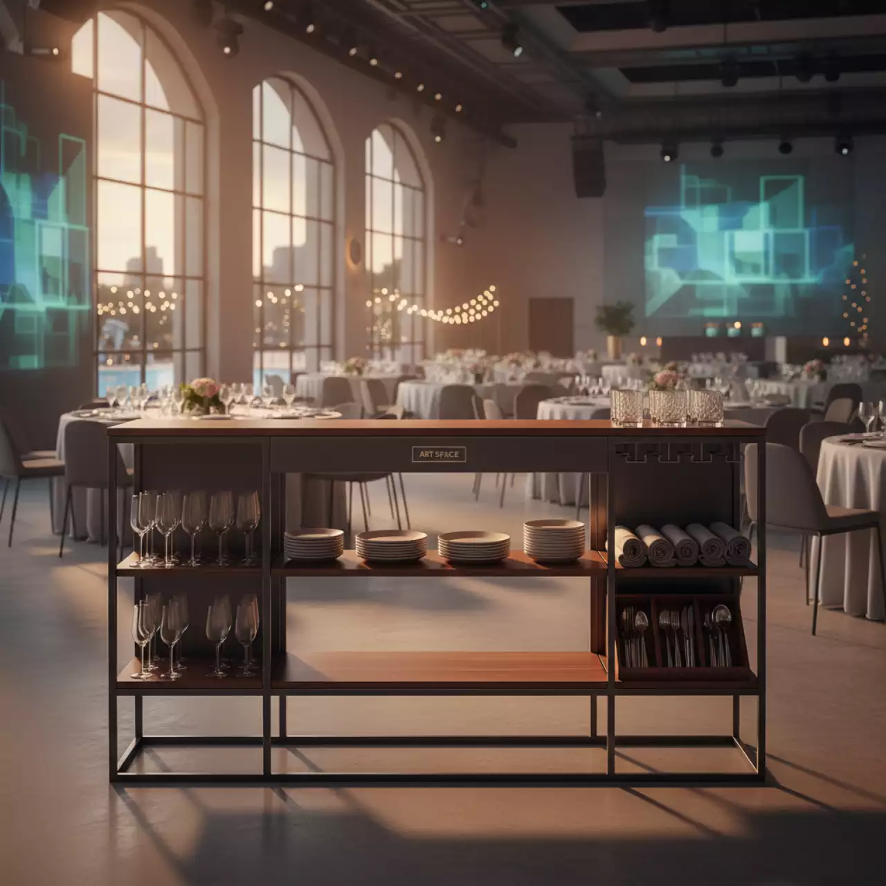 Аренда Стеллаж для официанта в конгресс-холле отеля Жемчужина — ART SPACE