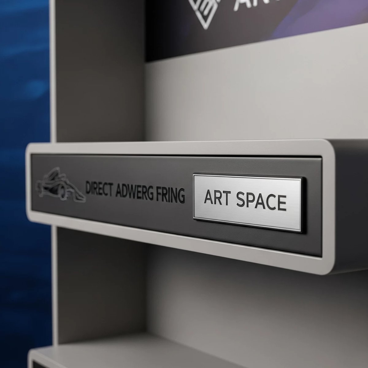 Аренда Стеллаж экспозитор с прямым рекламным фризом в VK Stadium Sirius — ART SPACE