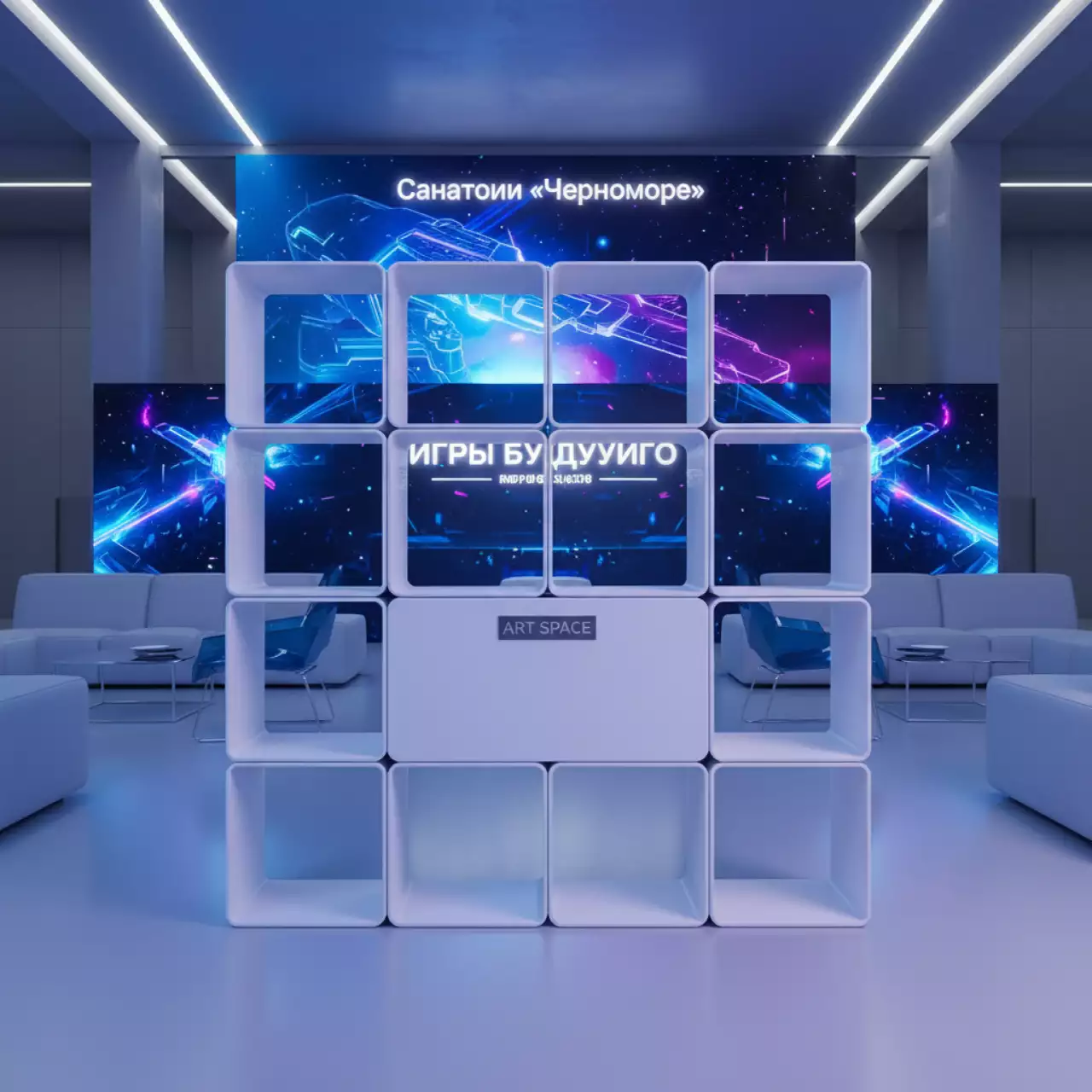 Аренда Стеллаж книжный пластиковый Mybook 4х4 Standard в санатории «Черноморье» — ART SPACE