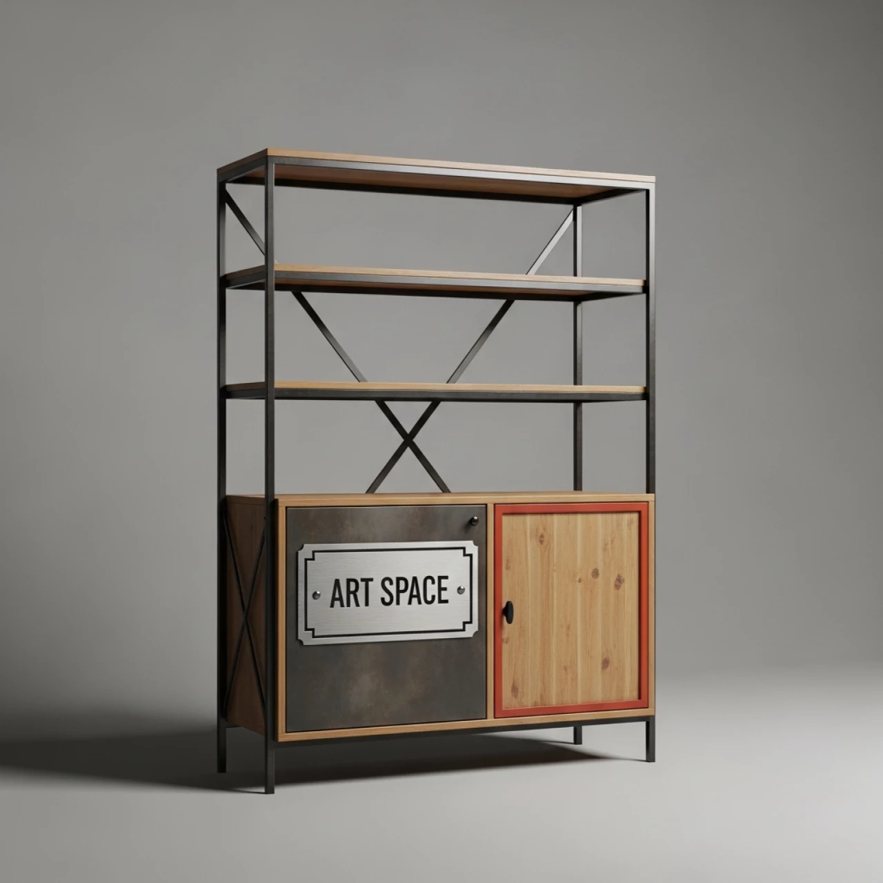 Аренда Стеллаж Loft со шкафчиком в санатории «Заполярье» — ART SPACE