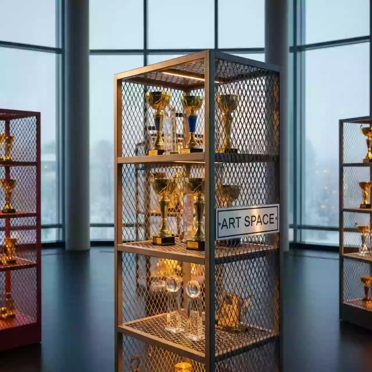 Аренда Стеллаж островной сетчатый в санатории «Русь» — ART SPACE