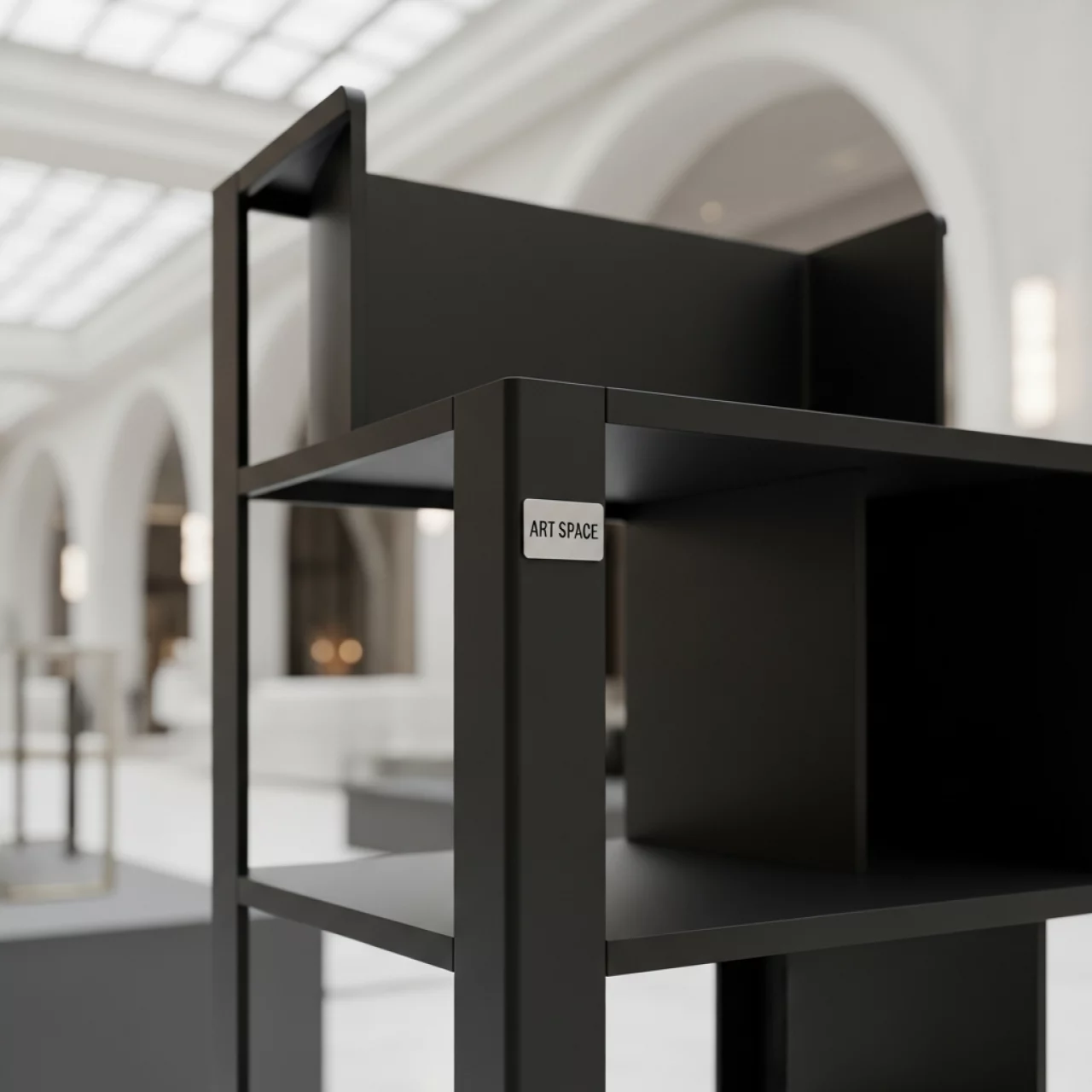 Аренда Стеллаж пластиковый черный в Boutique Hotel PORTUM 1905 — ART SPACE