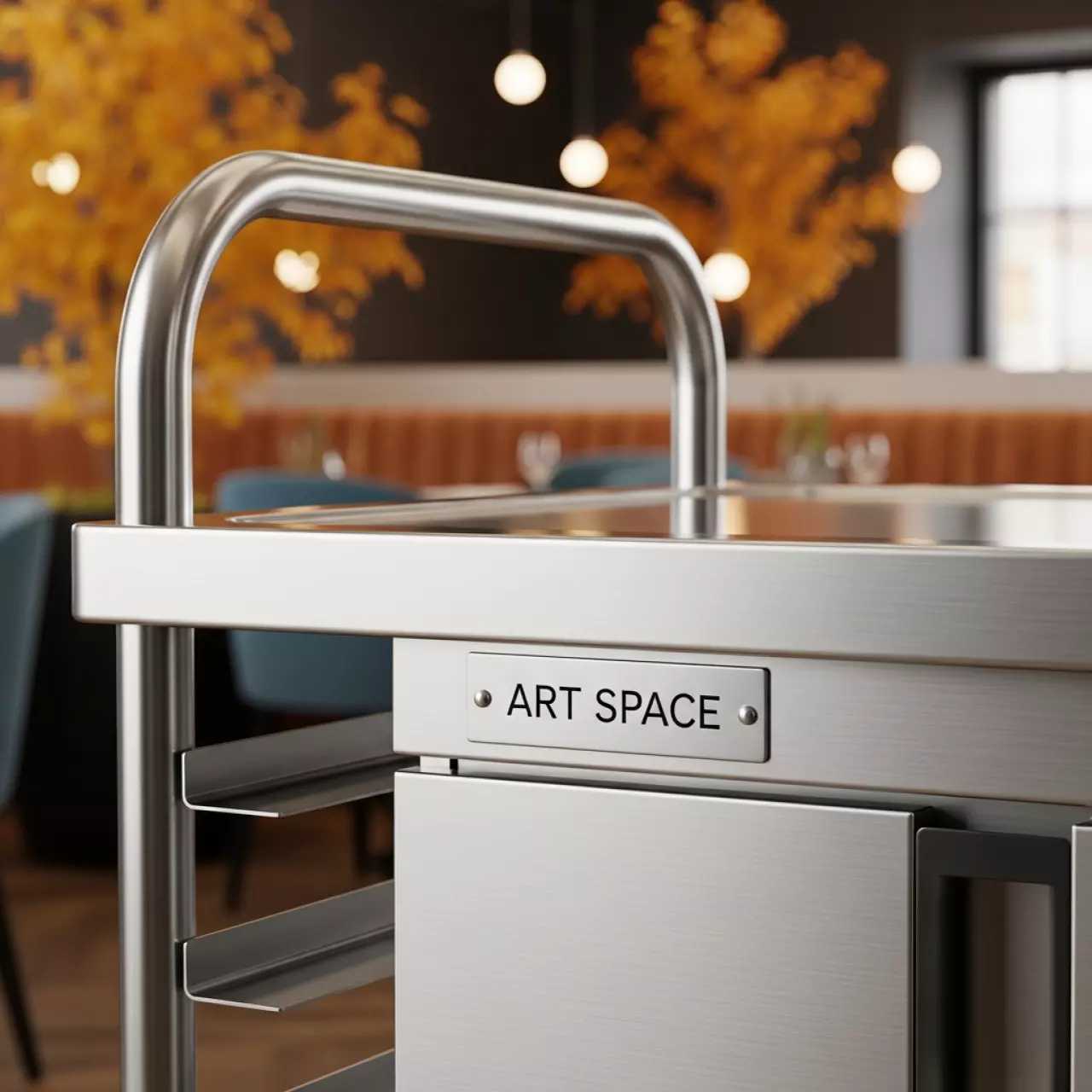 Аренда Стеллаж шпилька для лотков 9 уровней 950х785х1700 мм в ресторане «Sanremo» — ART SPACE