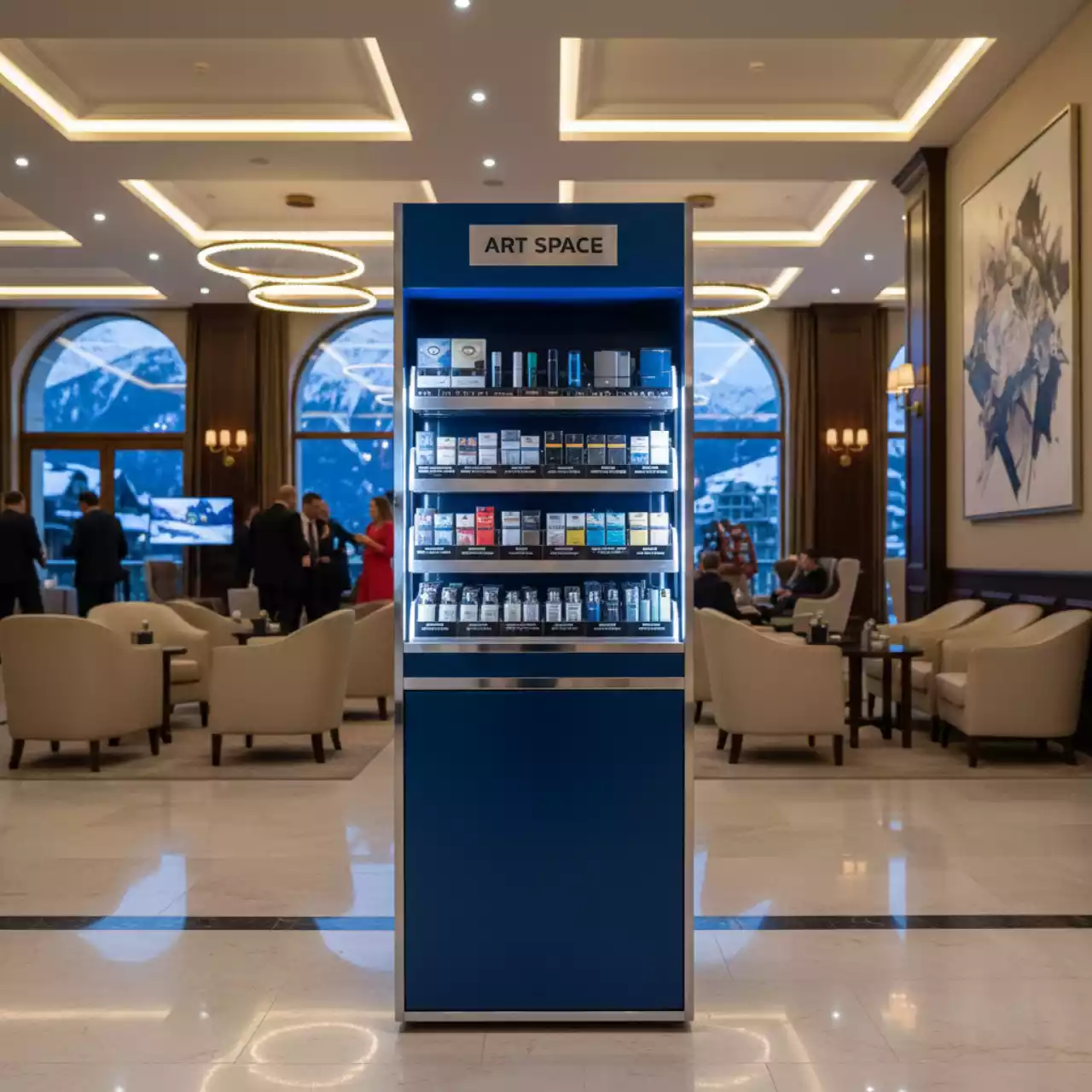 Аренда Стеллаж сигаретный СШ 01 в Golden Tulip Rosa Khutor — ART SPACE