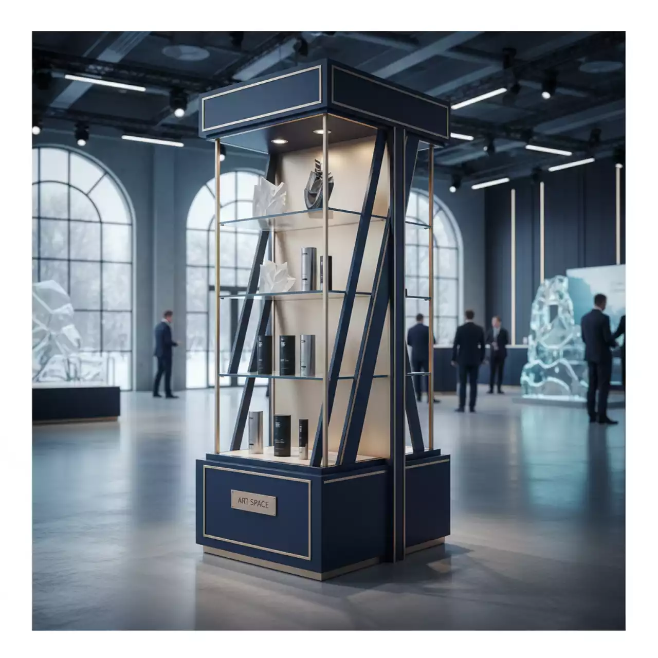 Аренда Стеллаж торговый наклонный в Omega Sirius — ART SPACE