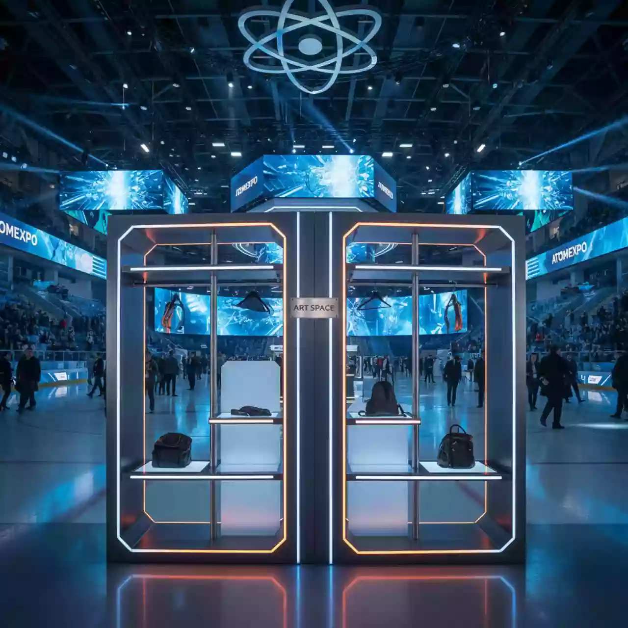 Аренда Стеллаж вешалка для одежды в ледовом дворце «Большой» — ART SPACE