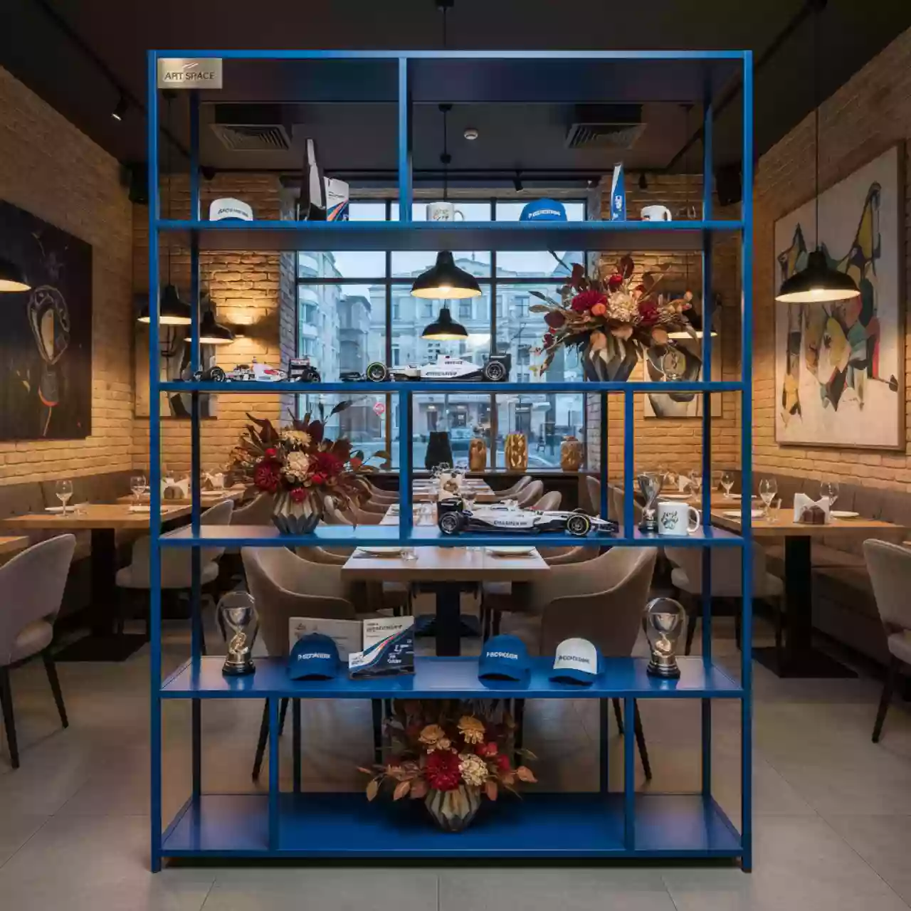 Аренда Стеллажи металлические 1800х1000х400 мм в ресторане «Баран-Рапан» — ART SPACE