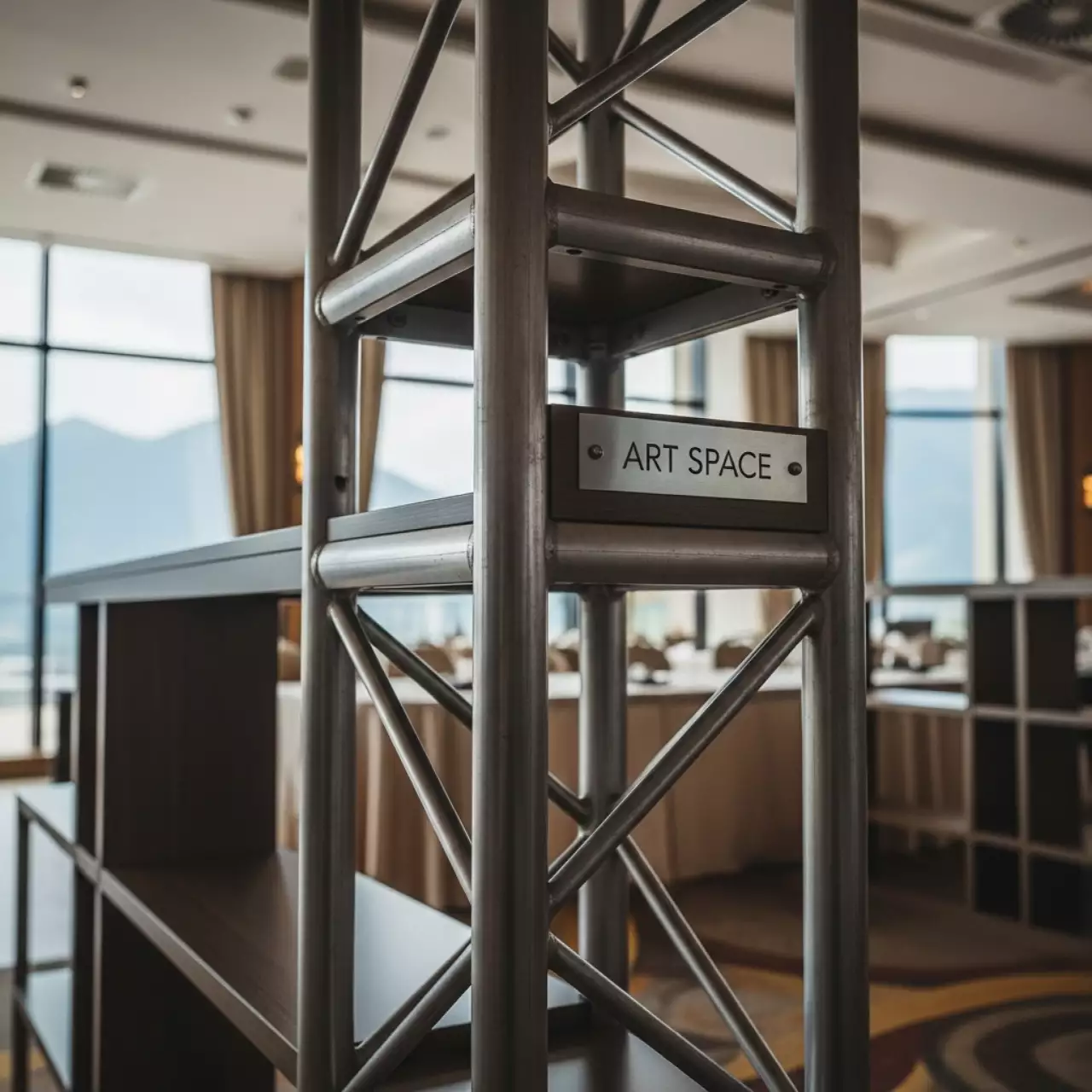 Аренда Стеллажи напольные металлические в Rixos Krasnaya Polyana — ART SPACE