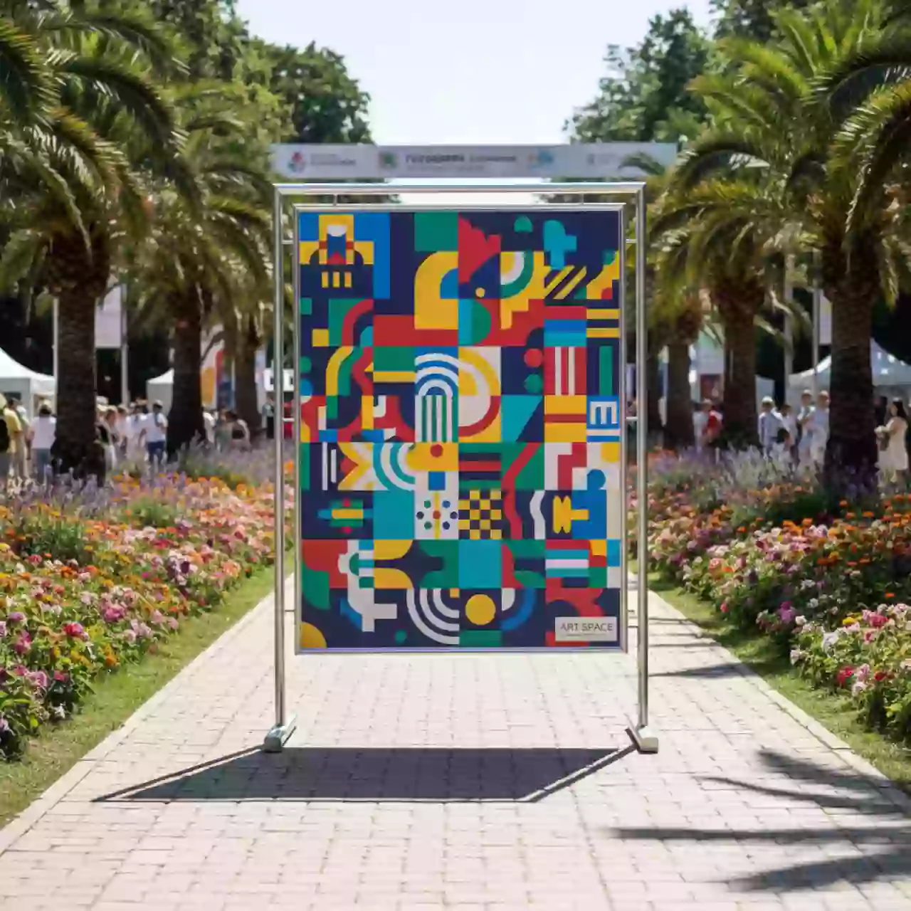 Аренда Стенд баннерный 3х2 м в парке «Ривьера» — ART SPACE