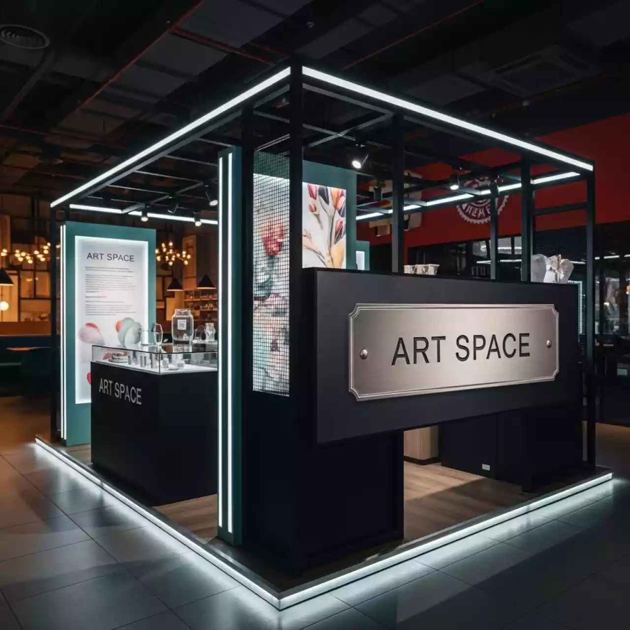 Аренда Стенд Caroline Abram в ресторане «Высота 5642» — ART SPACE