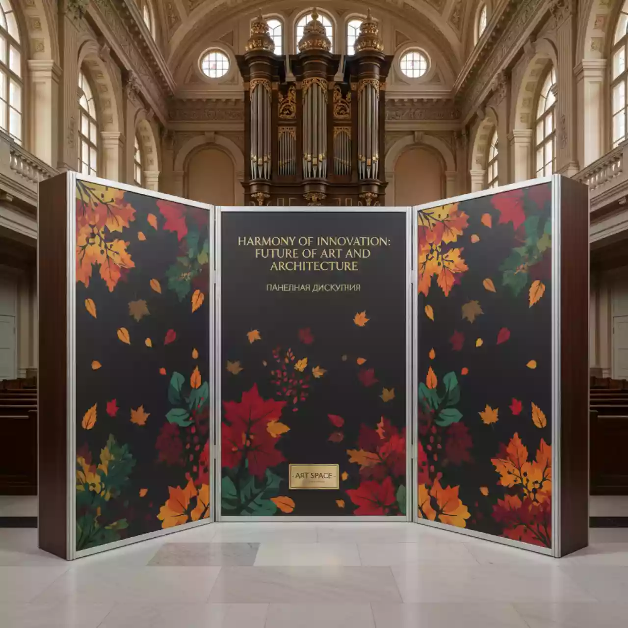 Аренда Стенд фолд ап длинный в Зале органной и камерной музыки — ART SPACE