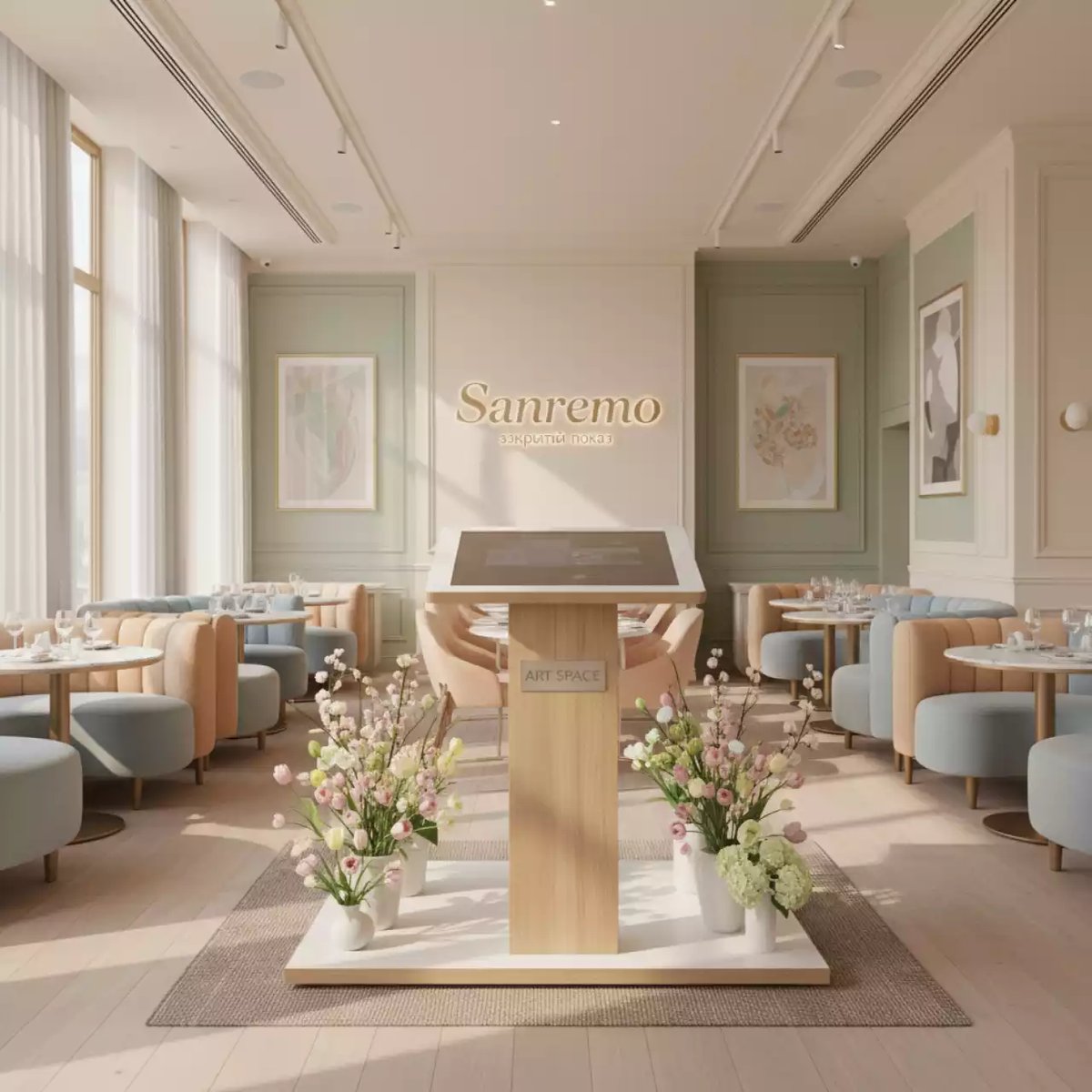 Аренда Стенд GIS в ресторане «Sanremo» — ART SPACE