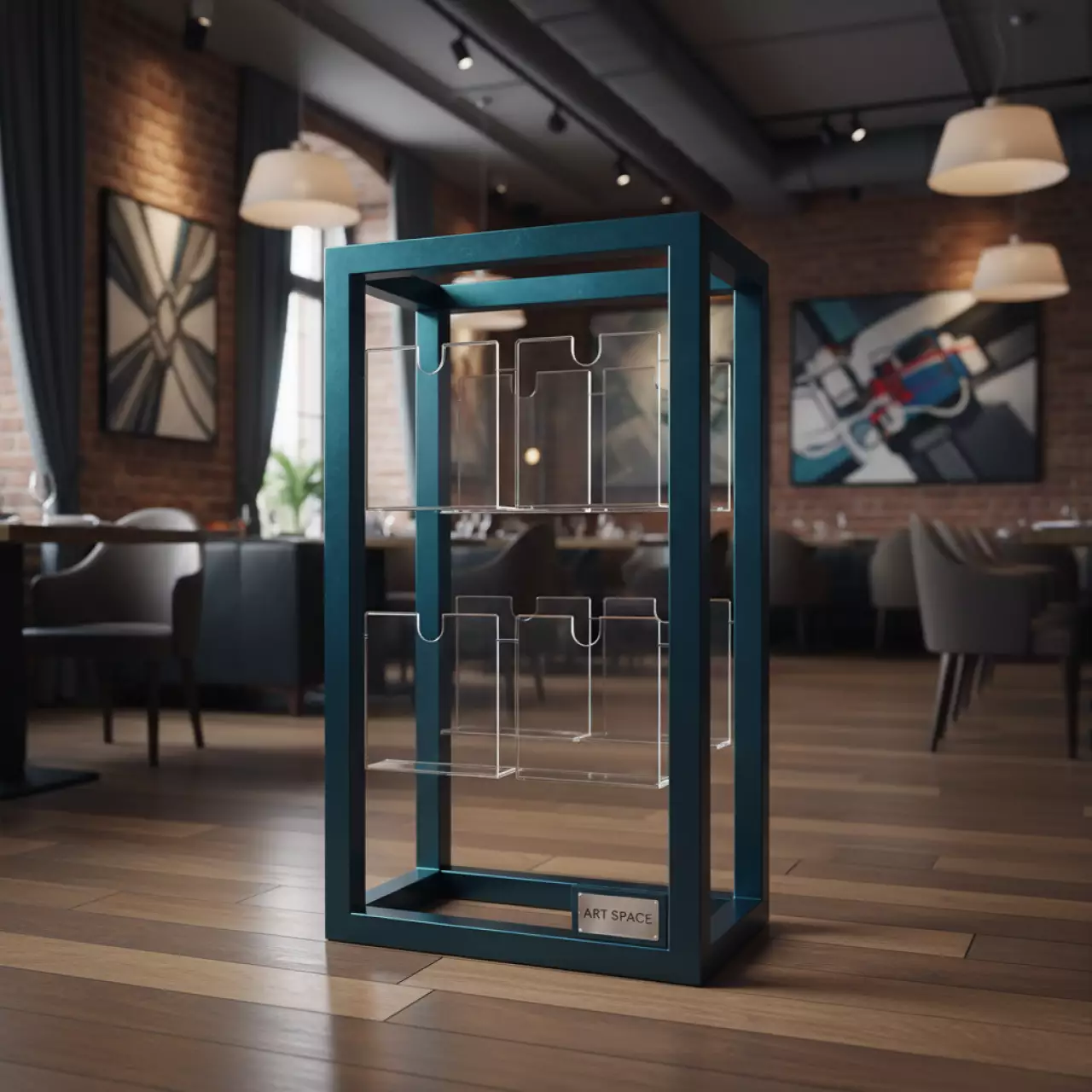 Аренда Стенд информационный 4 кармана в ресторане «Brunello» — ART SPACE