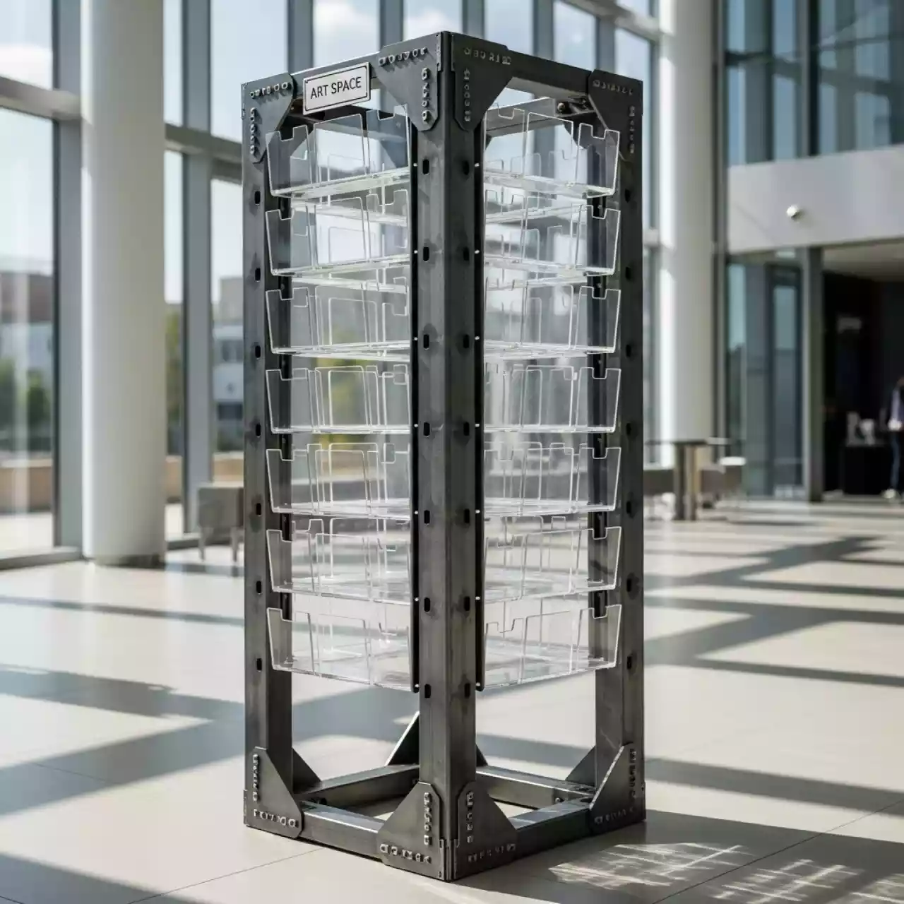 Аренда Стенд информационный с 14 плоскими карманами А4 в Керлинговом центре «Ледяной куб» — ART SPACE