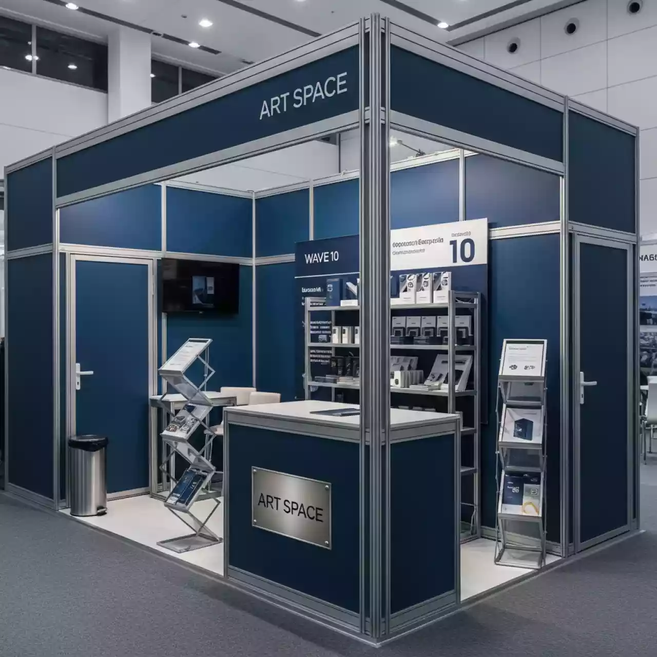 Аренда Стенд Isoframe Wave 10 модулей Maxi с дверью в конгресс-холле отеля Жемчужина — ART SPACE
