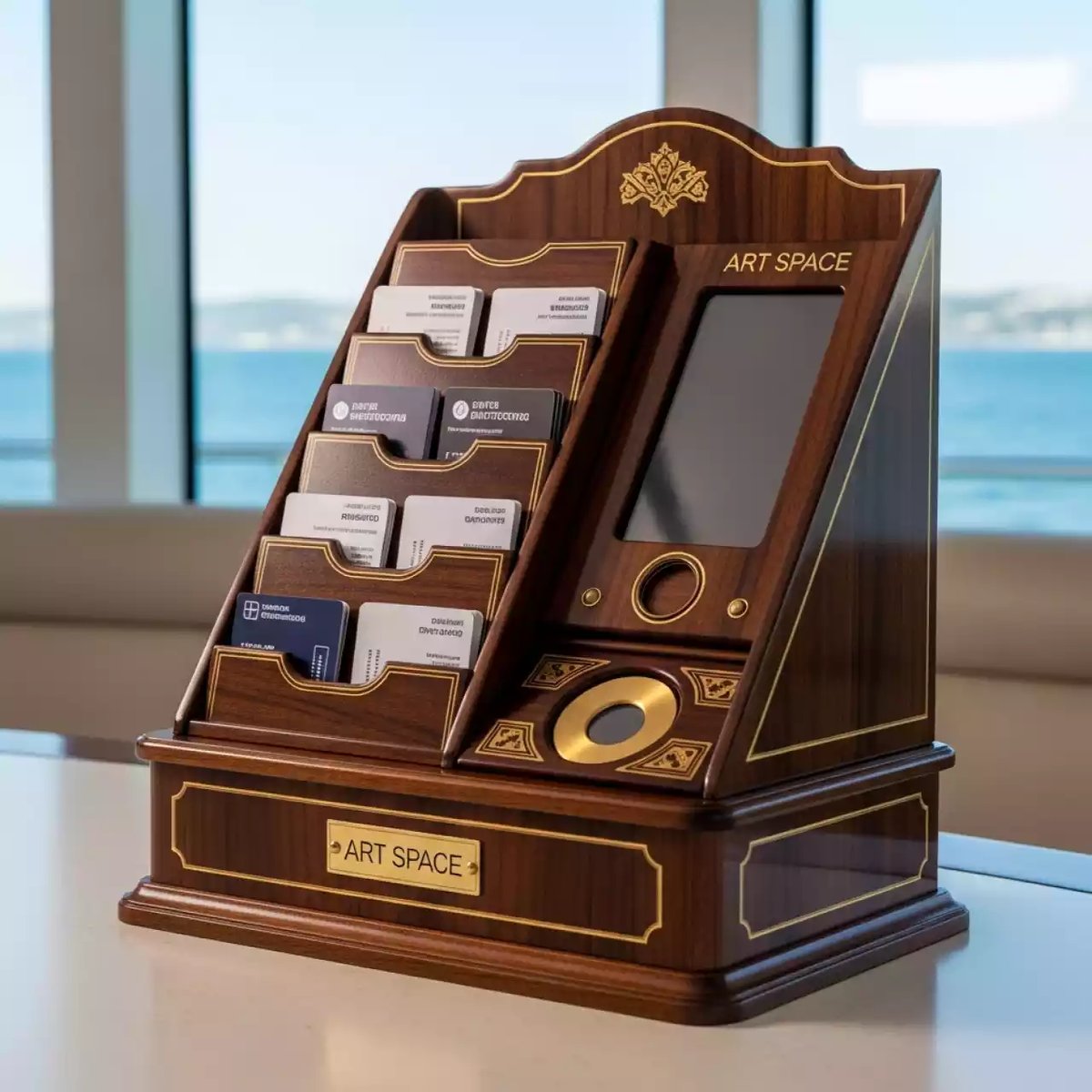 Аренда Стенд карточный на VIP теплоходе (Морпорт Сочи) — ART SPACE