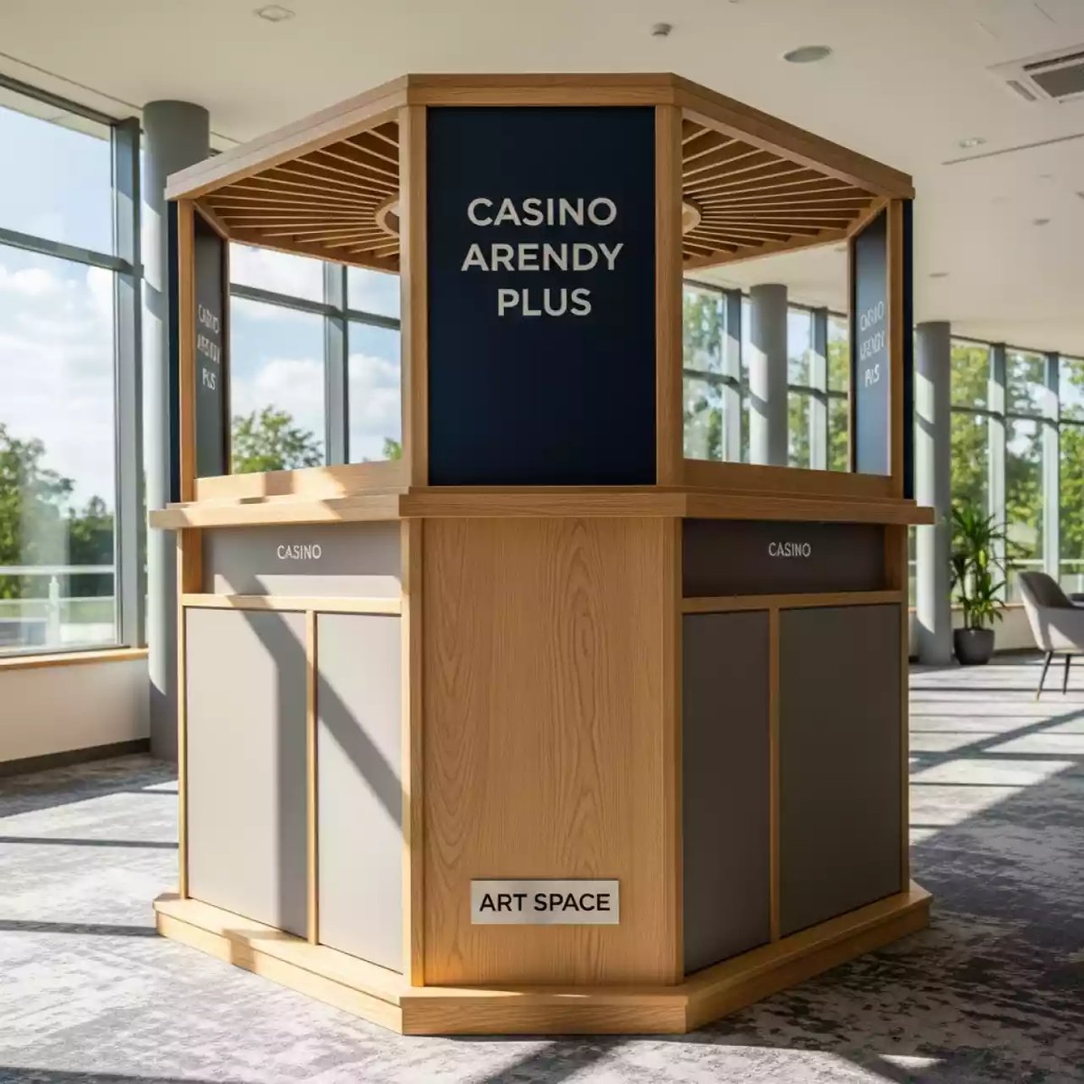 Аренда Стенд "Казино Аренды Плюс" в банкетном зале «Дельфин» — ART SPACE