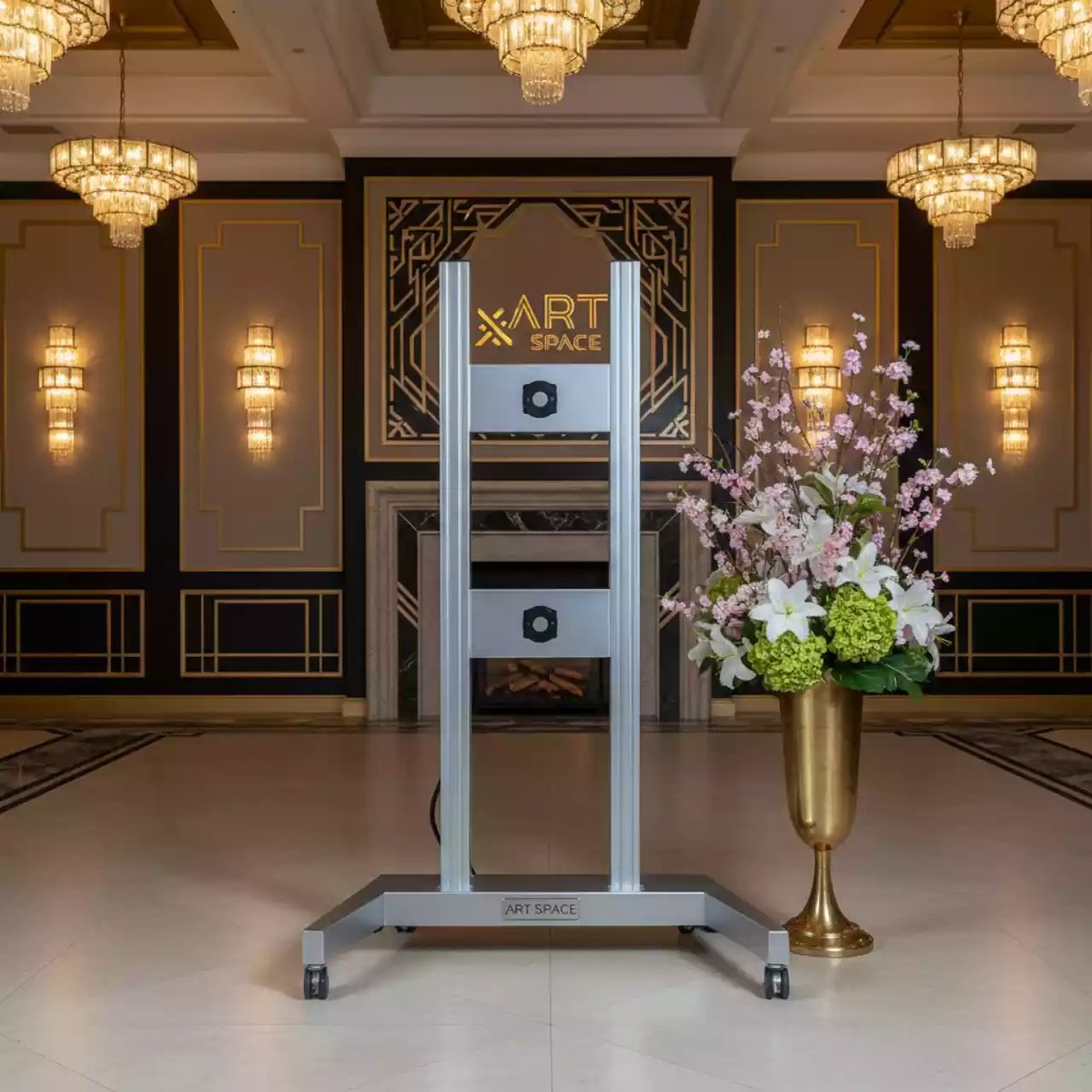 Аренда Стенд мобильный напольный ONKRON FSPRO2L 22 для видеостен 2х2 серебристый в Golden Tulip Rosa Khutor — ART SPACE