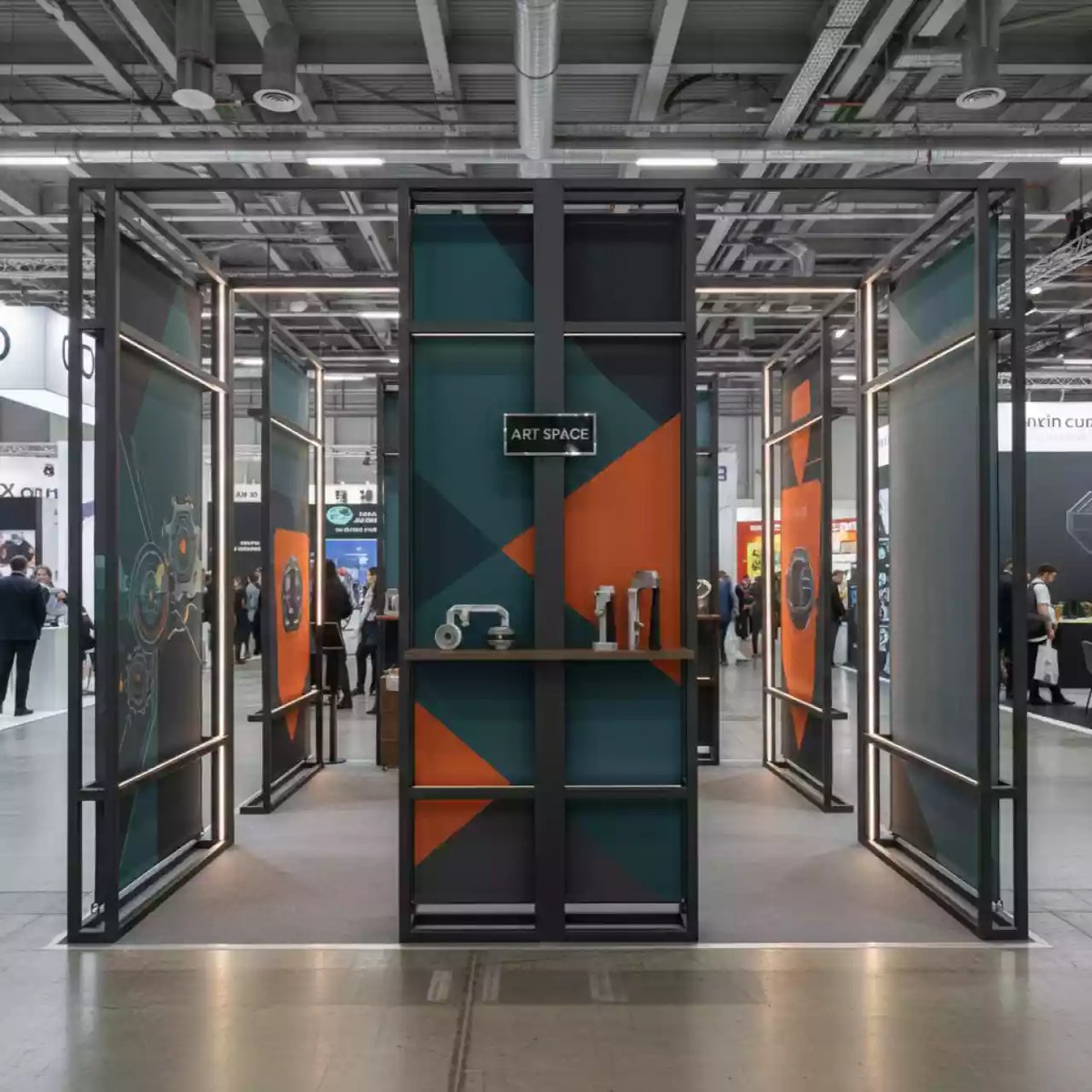 Аренда Стенд Поп ап прямой 3х3 секции в Delta Sirius — ART SPACE