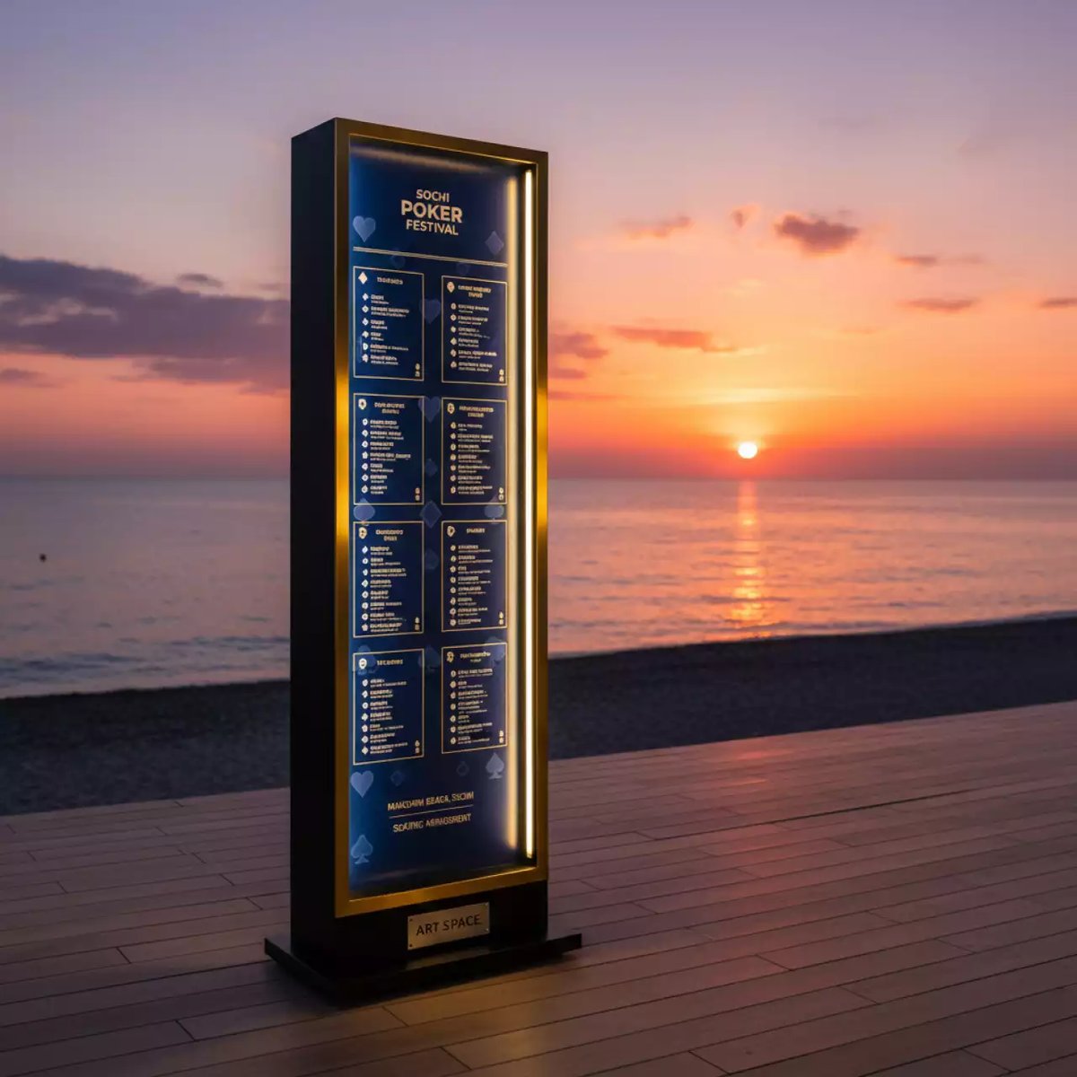 Аренда Стенд рассадки 17 на пляже «Мандарин» — ART SPACE