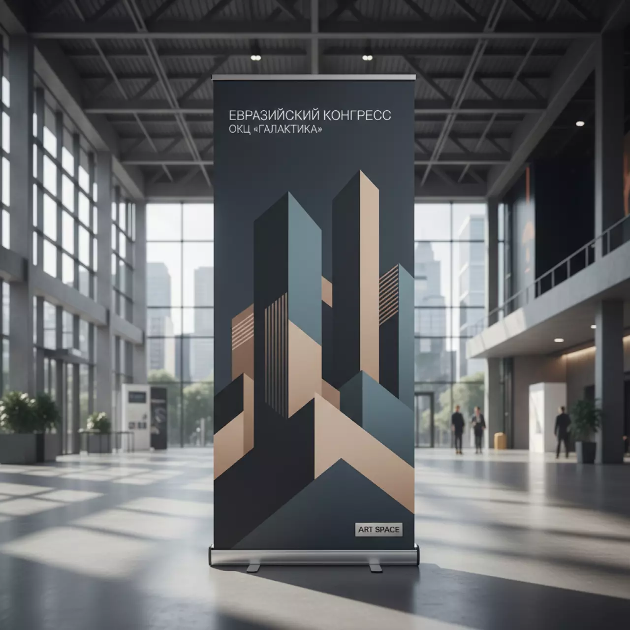 Аренда Стенд ролл ап для мероприятия в ОКЦ «Галактика» — ART SPACE