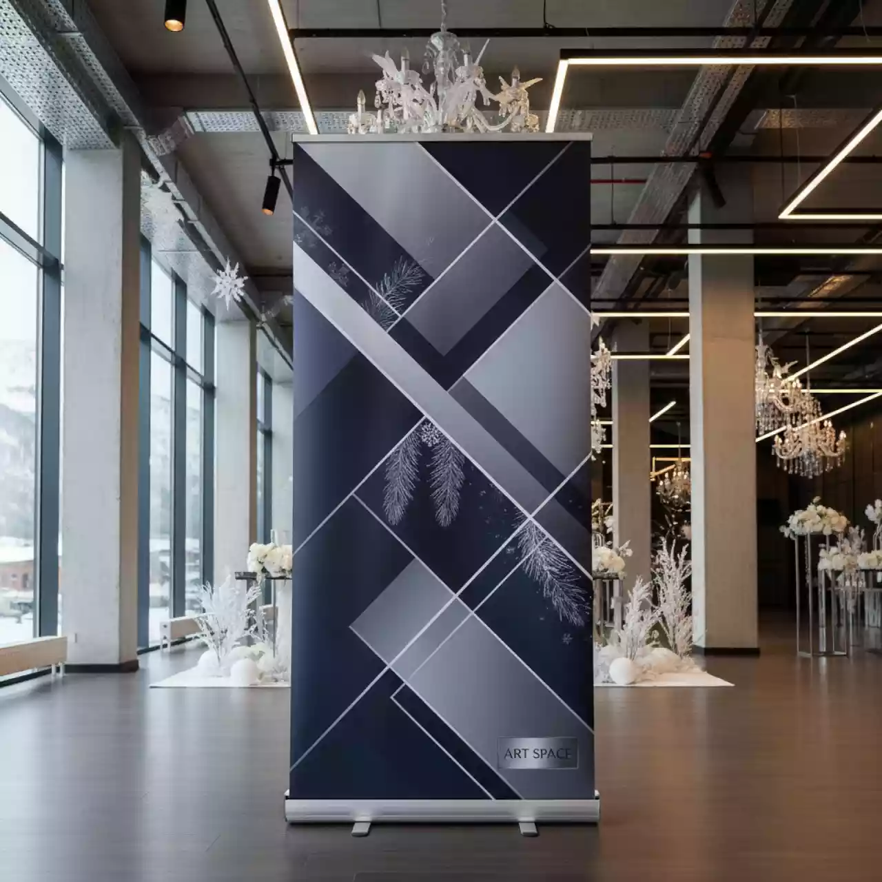 Аренда Стенд ролл ап односторонний 100х200 см в казино «Сочи» — ART SPACE