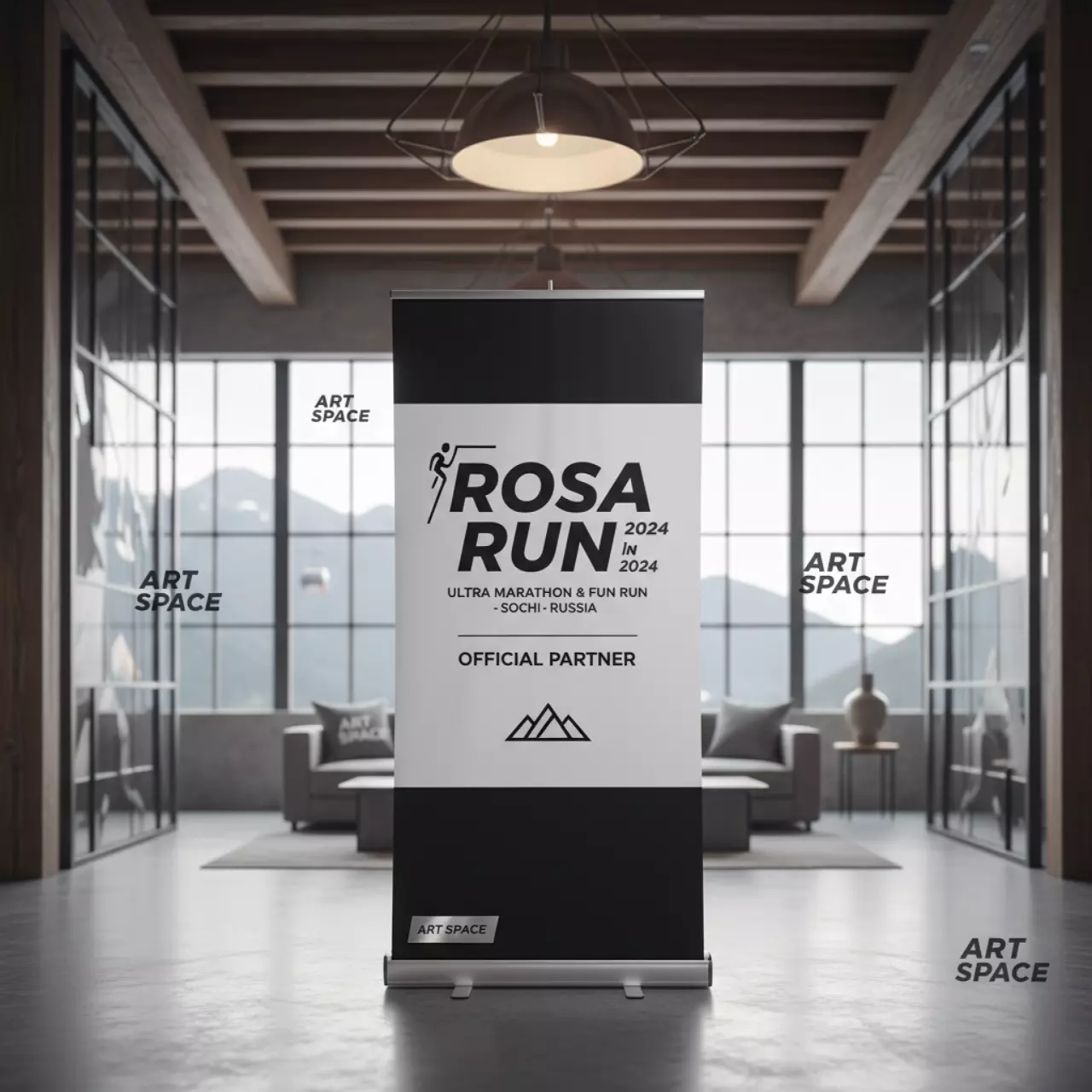 Аренда Стенд ролл ап односторонний 200х200 см в Bridge Resort — ART SPACE