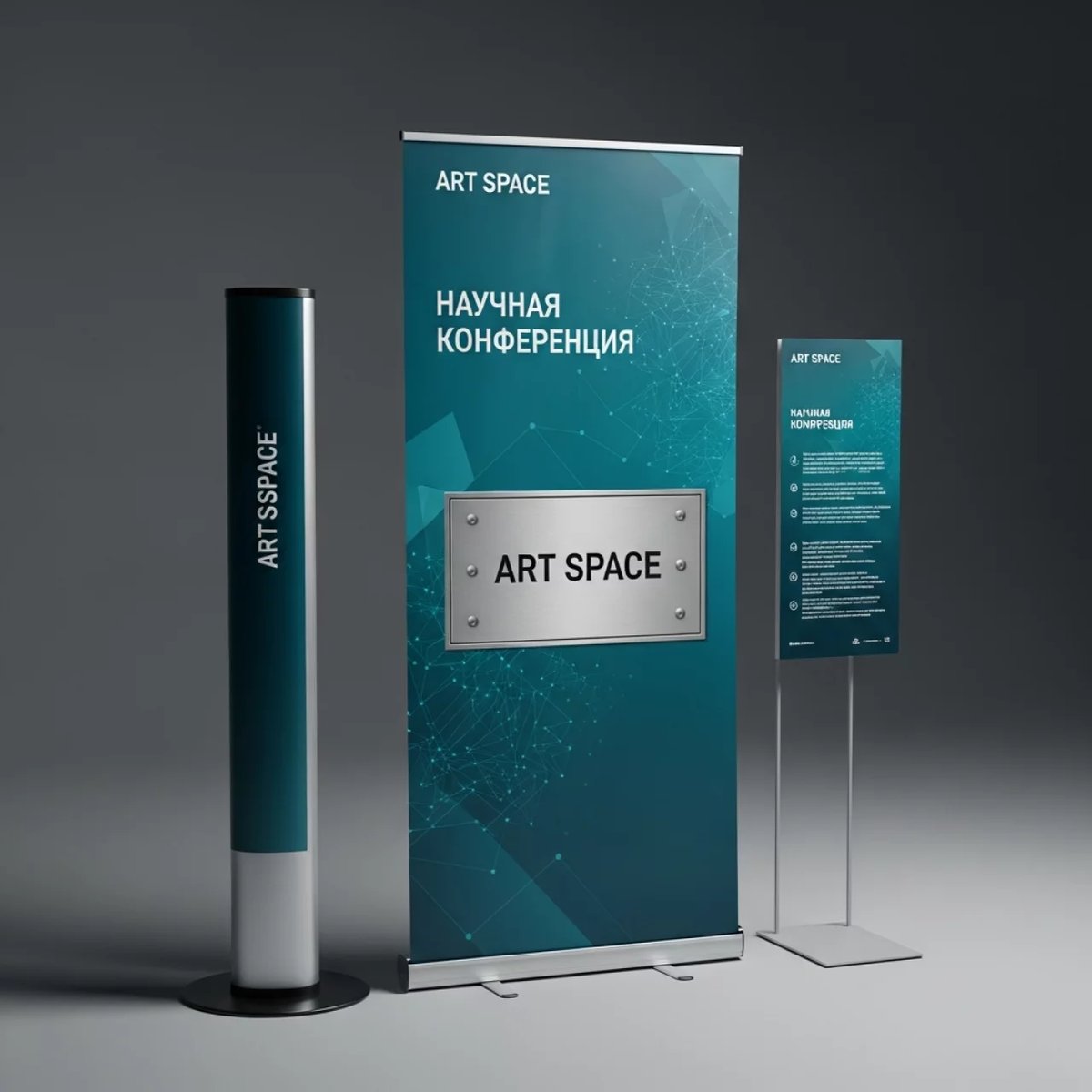 Аренда Стенд ролл ап односторонний в МФК «Горный» — ART SPACE