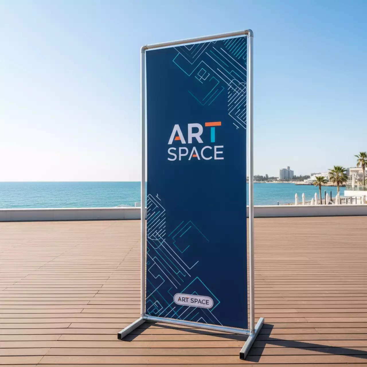 Аренда Стенд тканевый мобильный Altec ST4 на пляжных клубах Хосты — ART SPACE