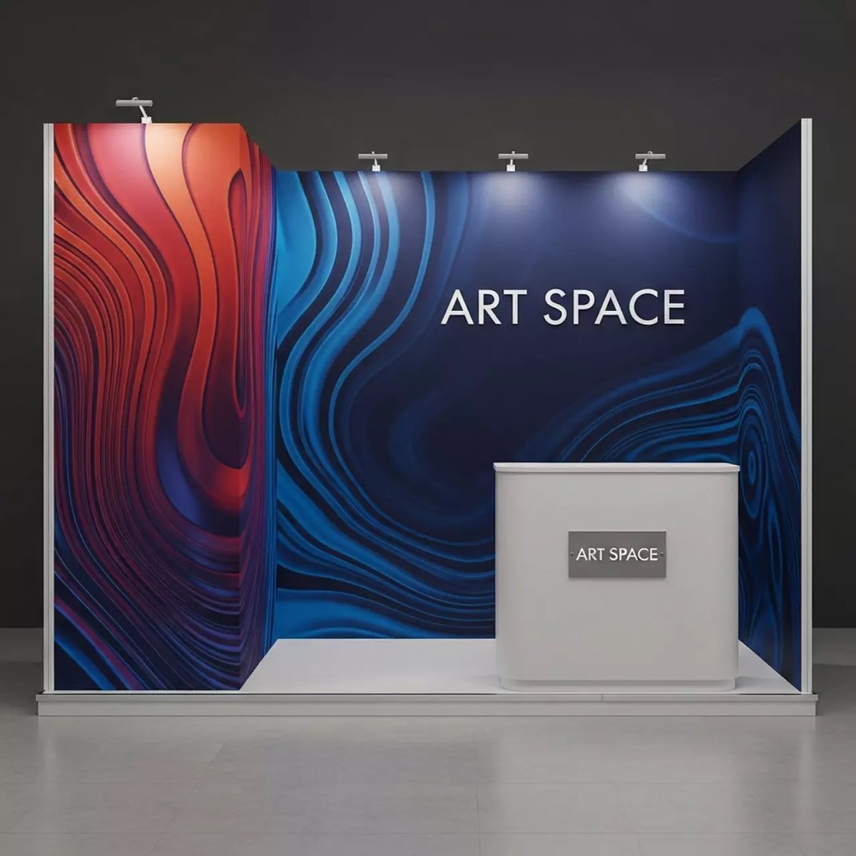 Аренда Стенд выставочный POP UP Expand Mediawall Швеция с 1 местной бокс трибуной в санатории «Октябрьский» — ART SPACE