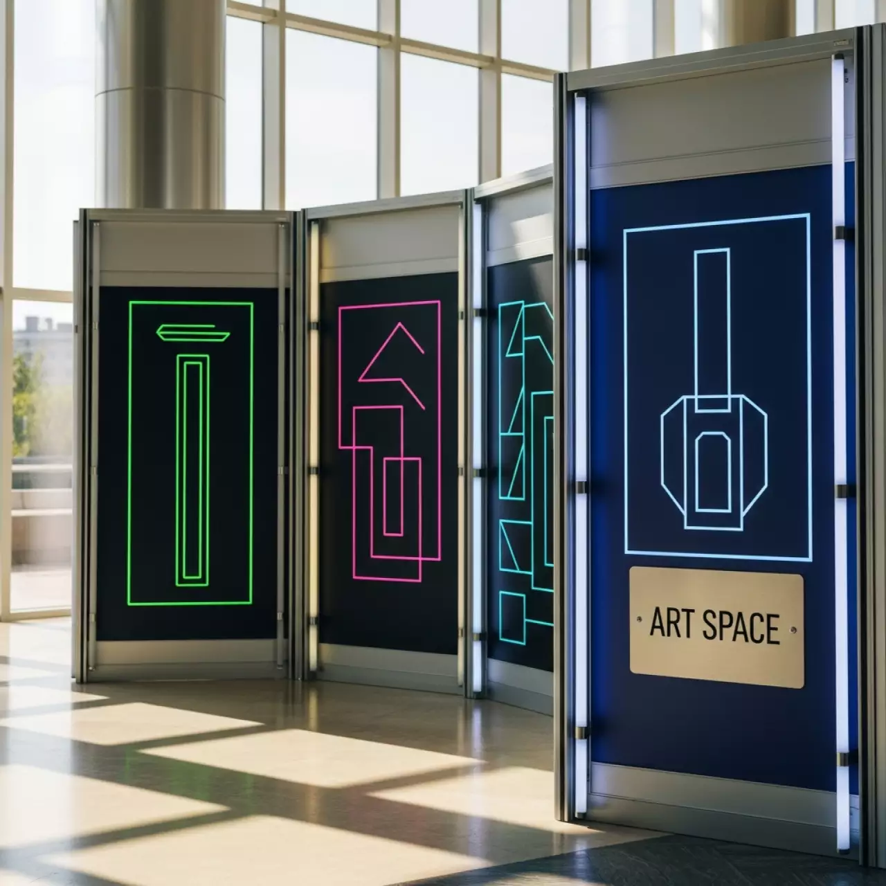 Аренда Стенды ролл ап мобильные рекламные конструкции в Sport Inn Hotel & Wellness — ART SPACE