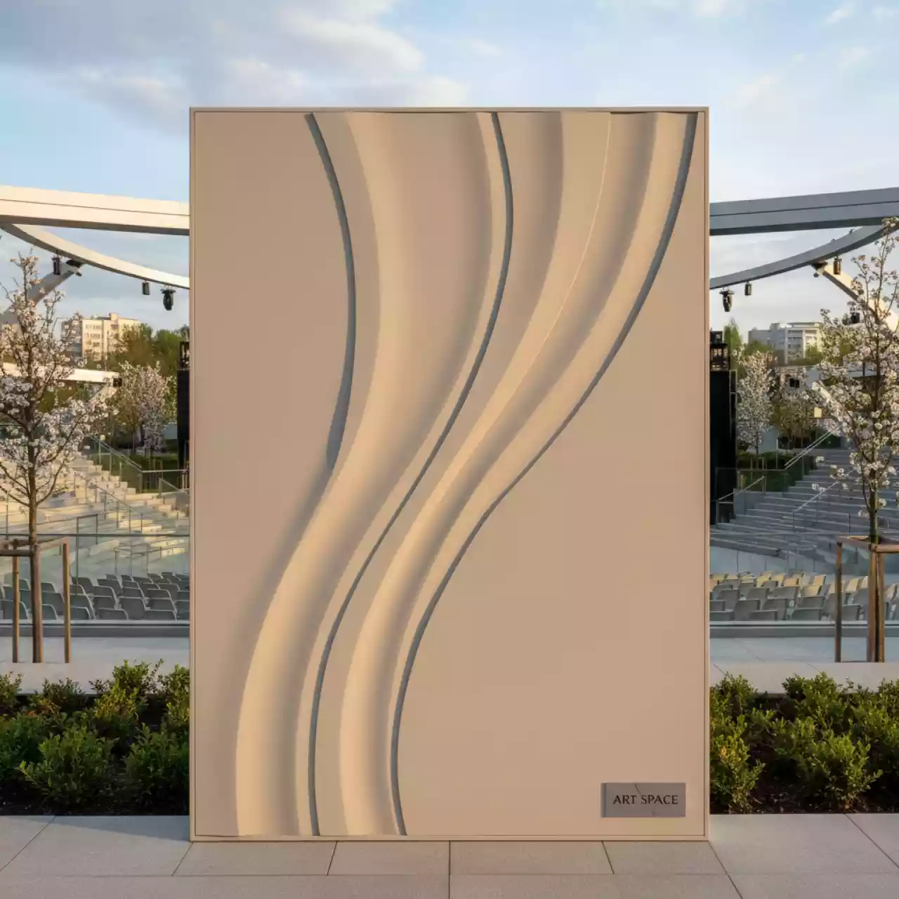 Аренда Стеновая панель для кухни МДФ Паладина светлая в Сириус Арене — ART SPACE