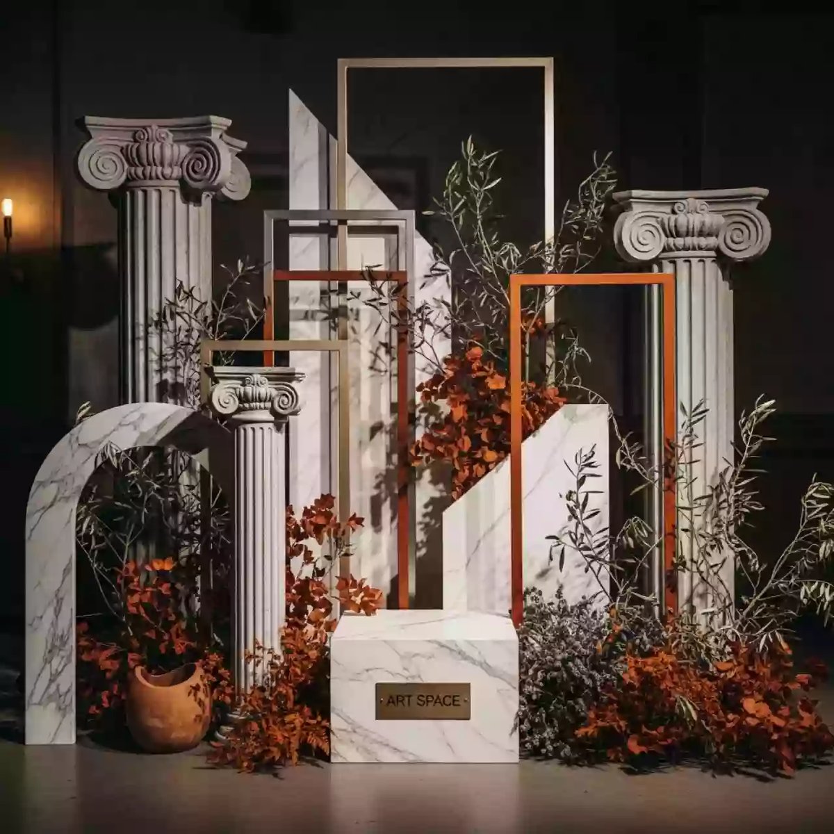 Аренда Стиль греческий в ресторане «Баран-Рапан» — ART SPACE