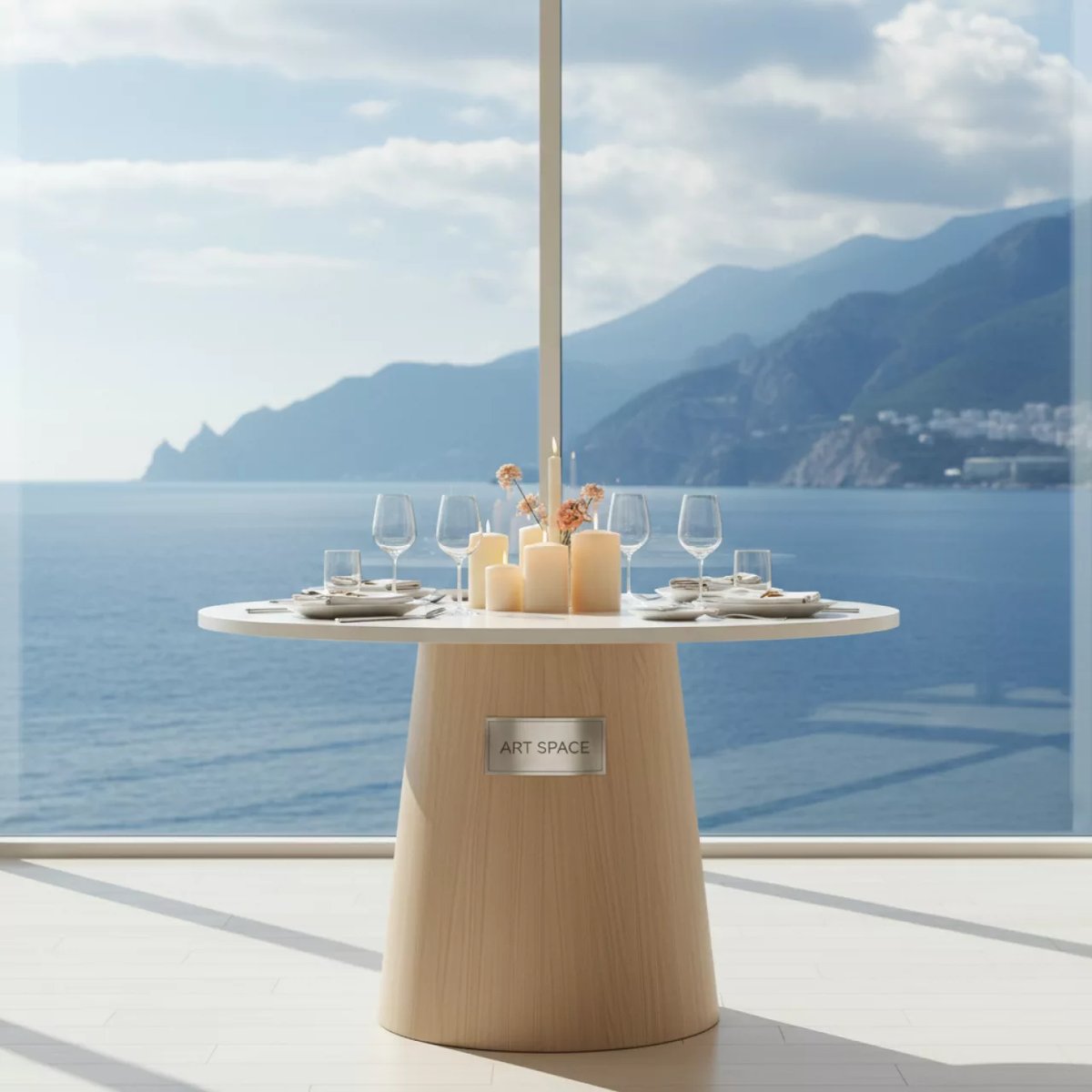 Аренда Стол Aperol White d 70 см в Гранд Отель Сочи — ART SPACE